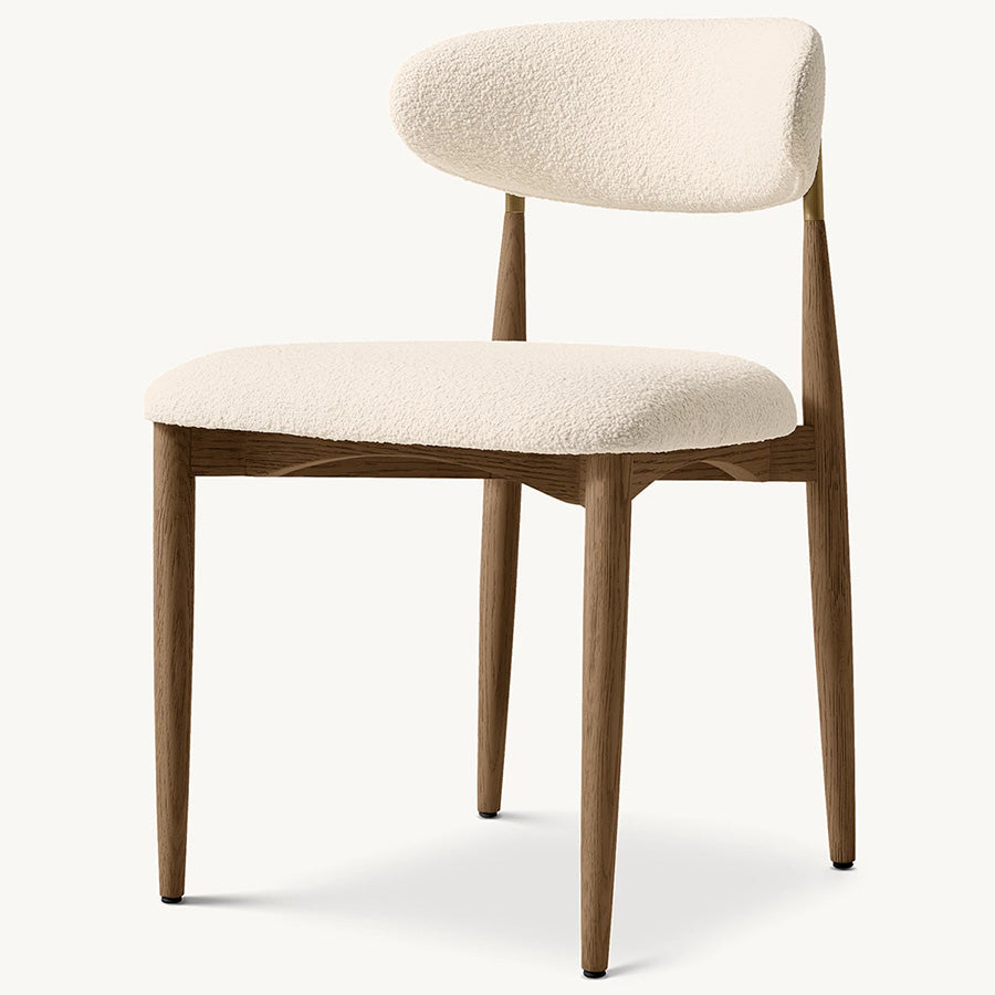 Dining Chair, solid Amercian oak legs and metal
