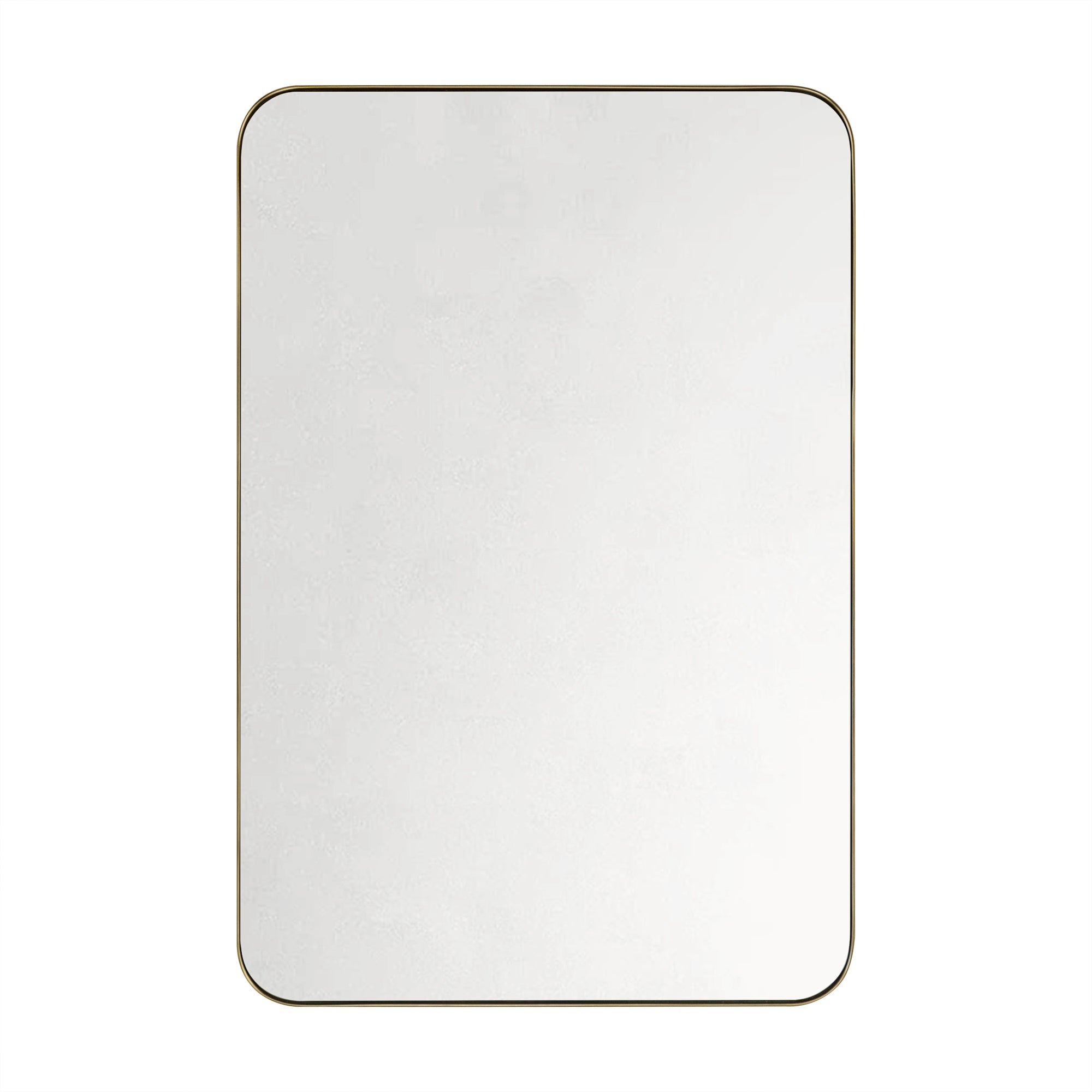 Kengston Rectangular Stainless Steel Metal Framed Wall Mounted Bathroom Vanity Mirror