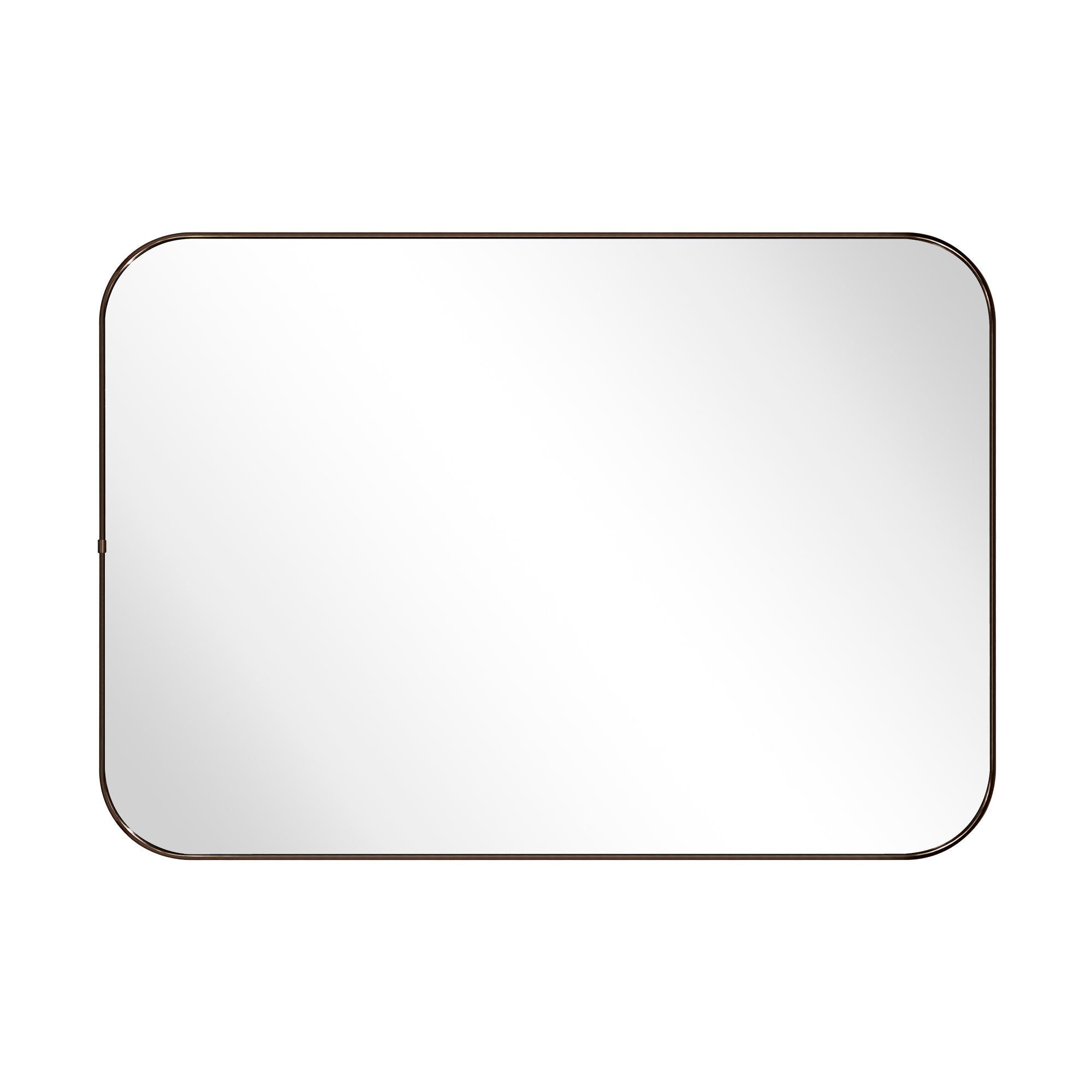 Rounded Rectangular Framed Wall Mounted Bathroom Vanity Mirror
