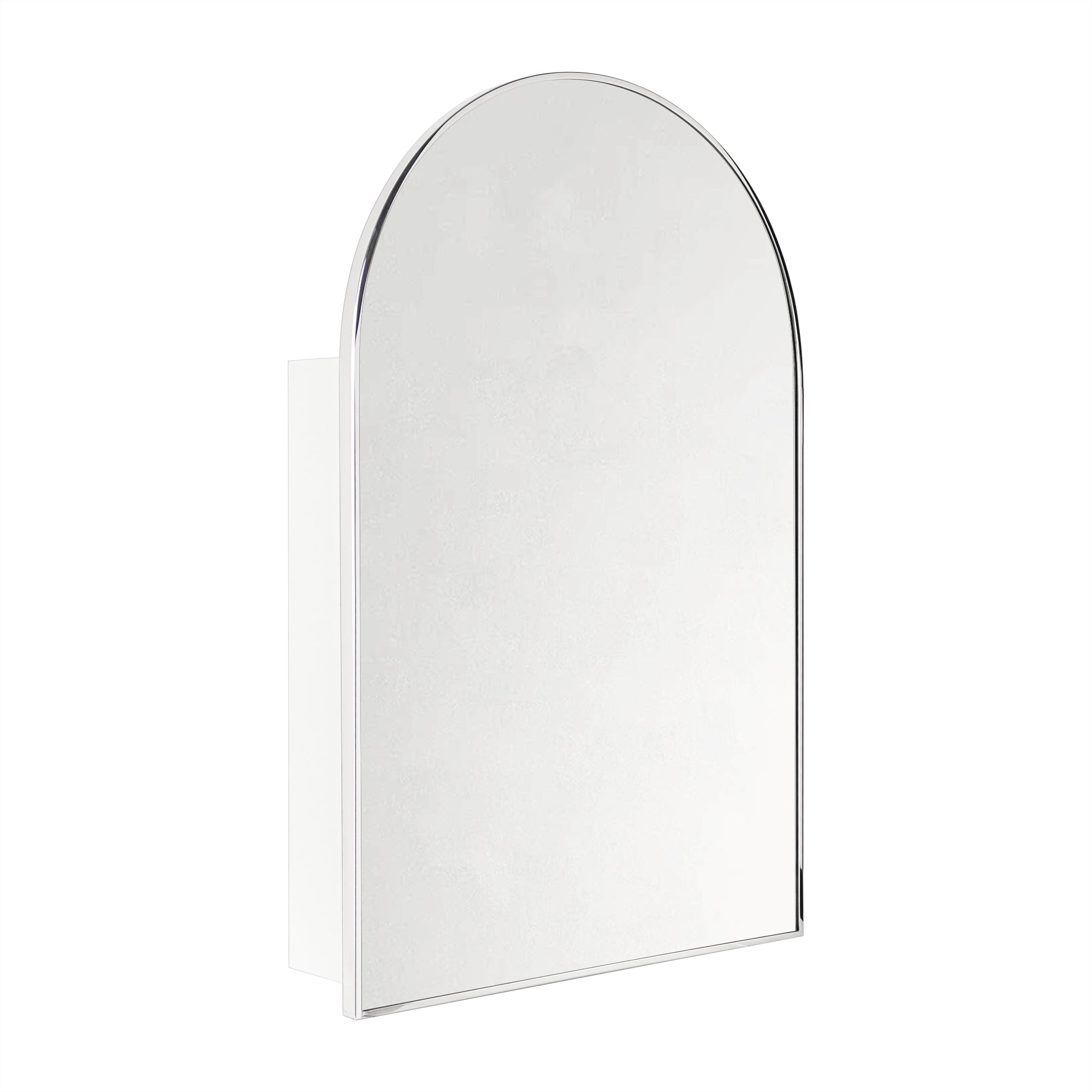 Arched Bathroom Medicine Cabinet with Mirror Recessed and Surface Mount Medicine Cabinet Mirror