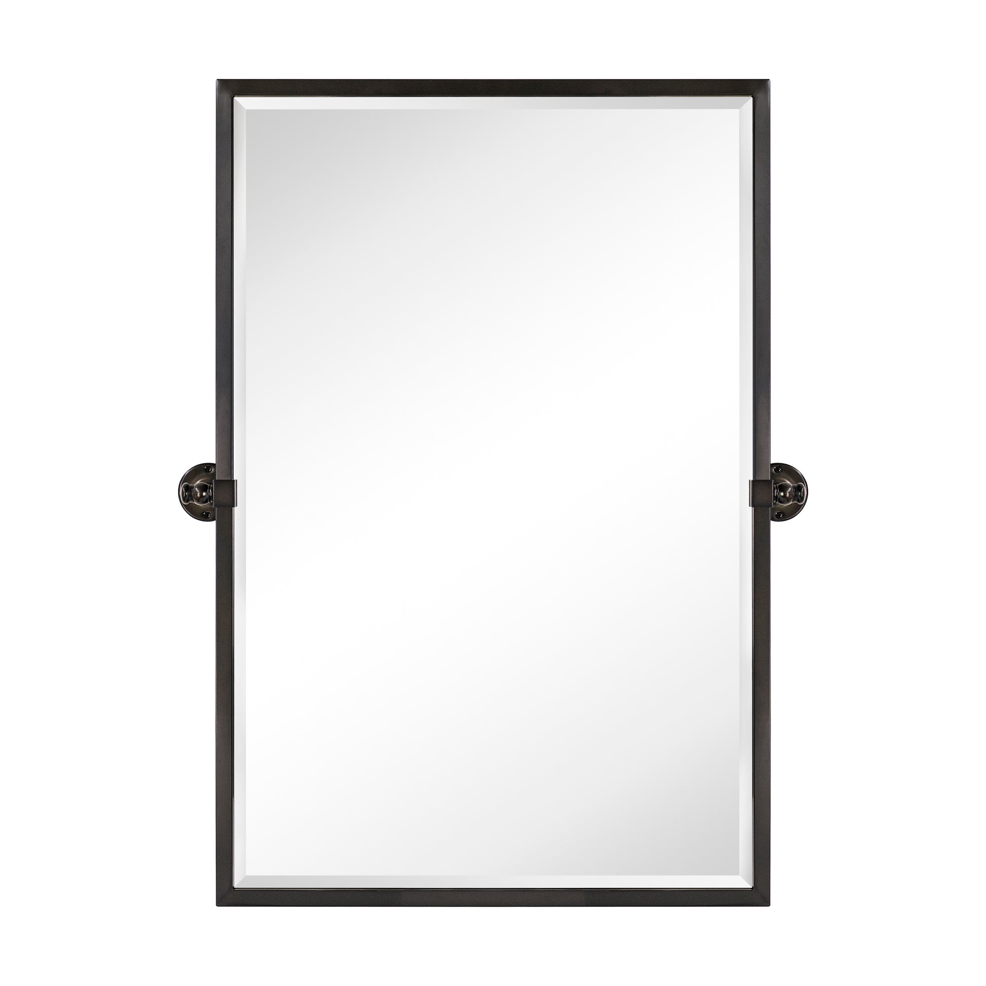 Rectangular Metal Framed Pivot Wall Mounted Bathroom Vanity Mirror