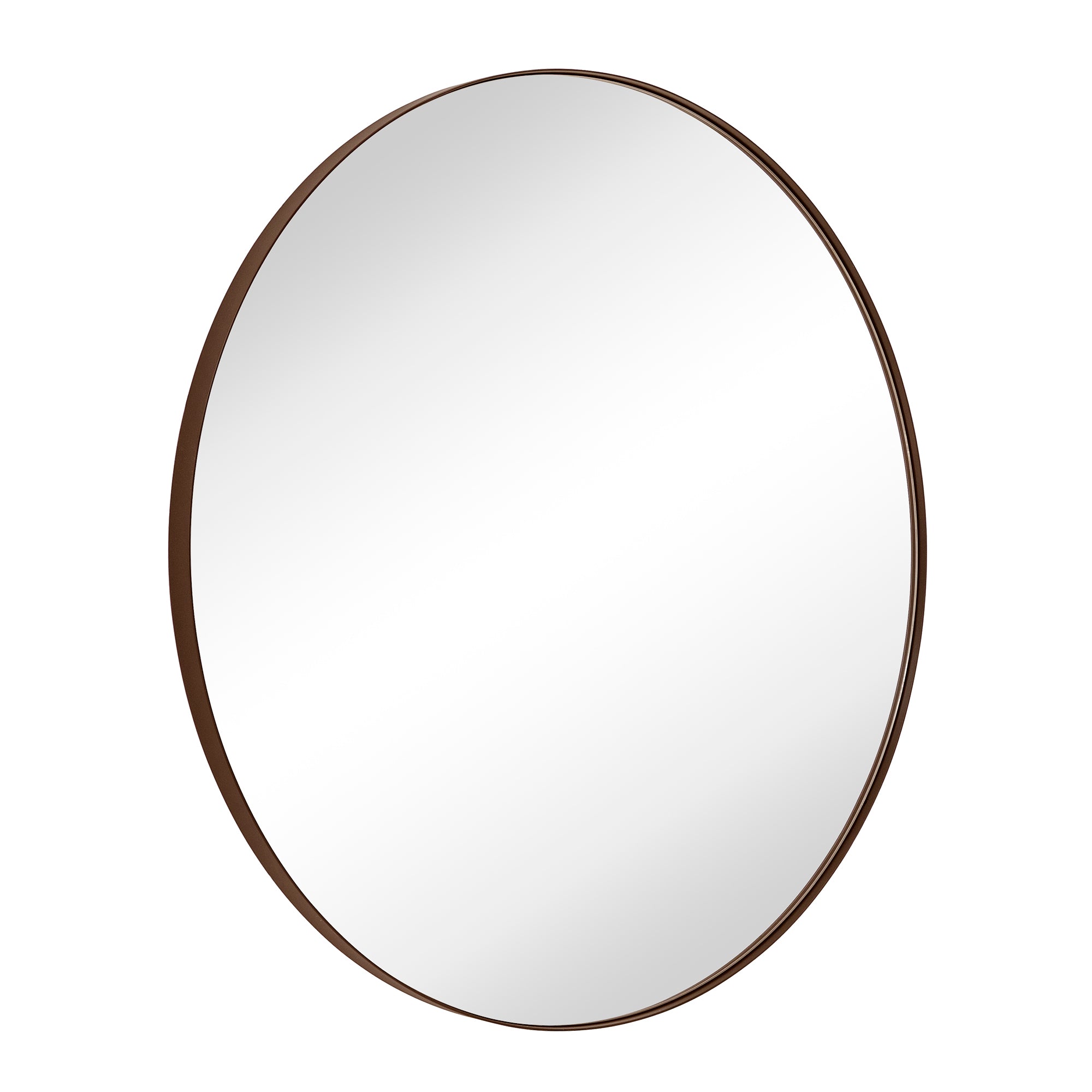 Circular Round Stainless Steel Framed Wall Mounted Bathroom Vanity Mirror