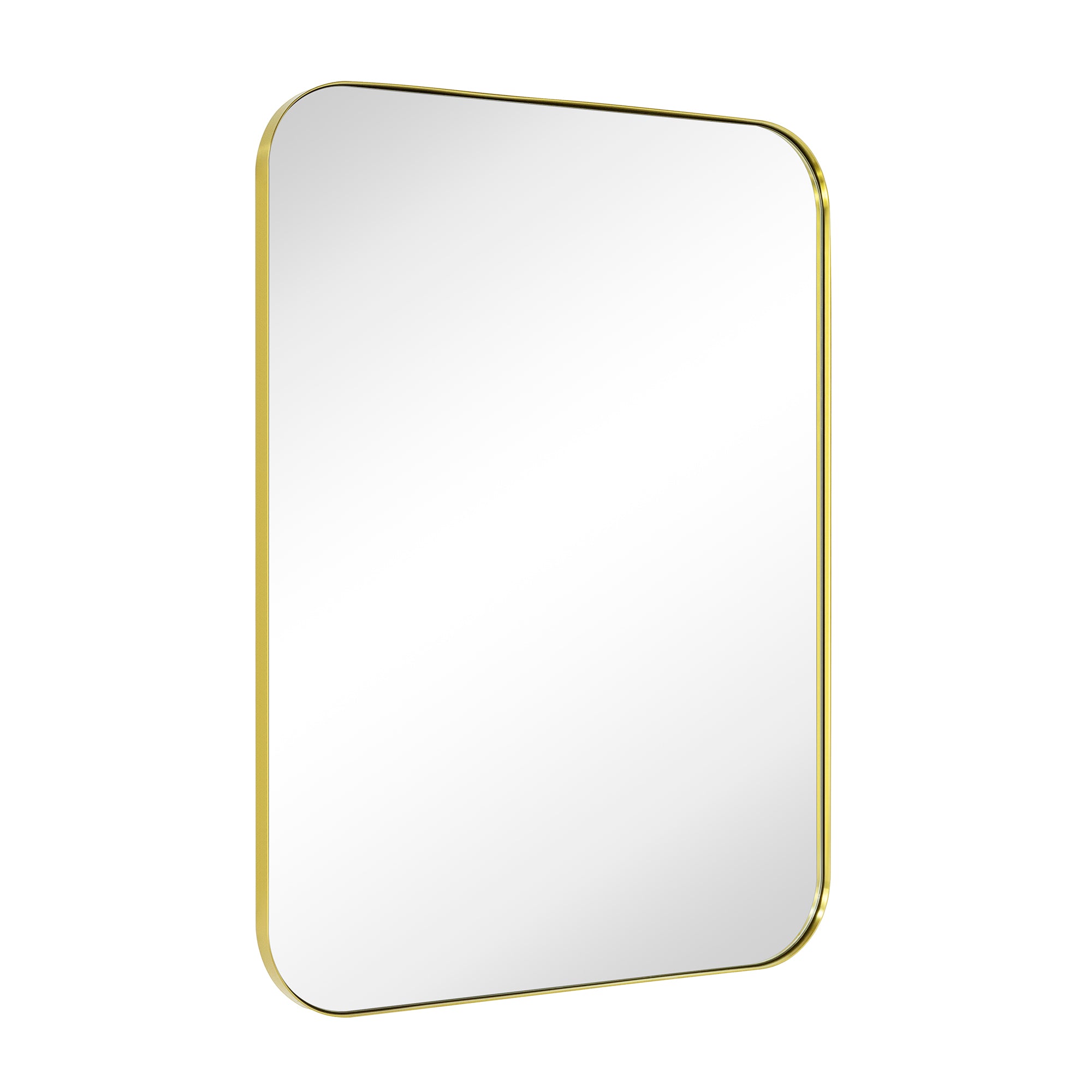 Rectangular Stainless Steel Framed Wall Mounted Bathroom Vanity Mirror