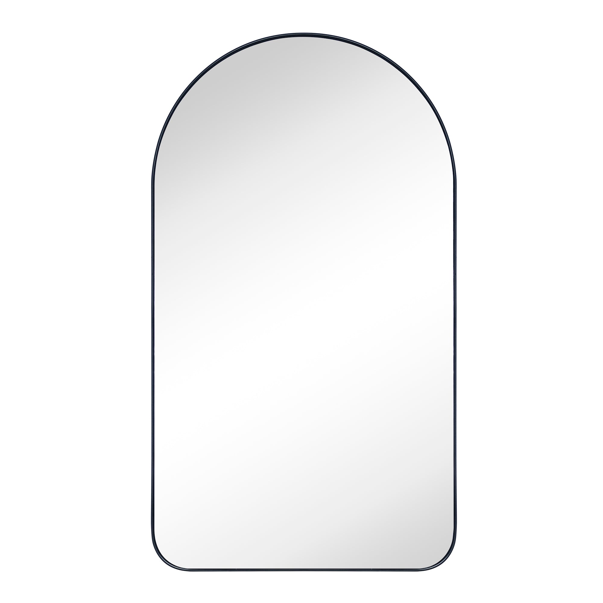 Arched Metal Framed Recessed Medicine Cabinet with Mirror