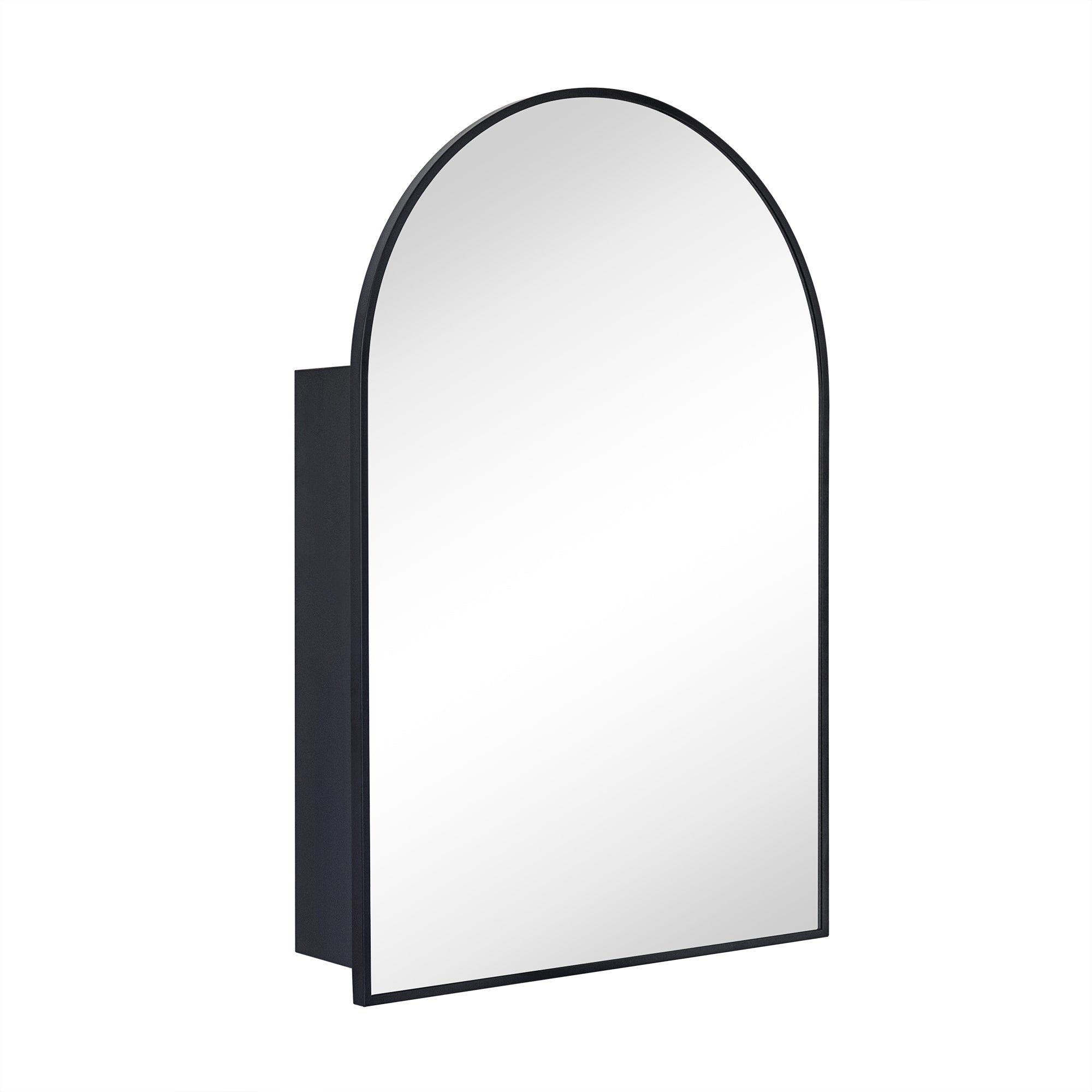 Arched Bathroom Medicine Cabinet with Mirror Recessed and Surface Mount Medicine Cabinet Mirror