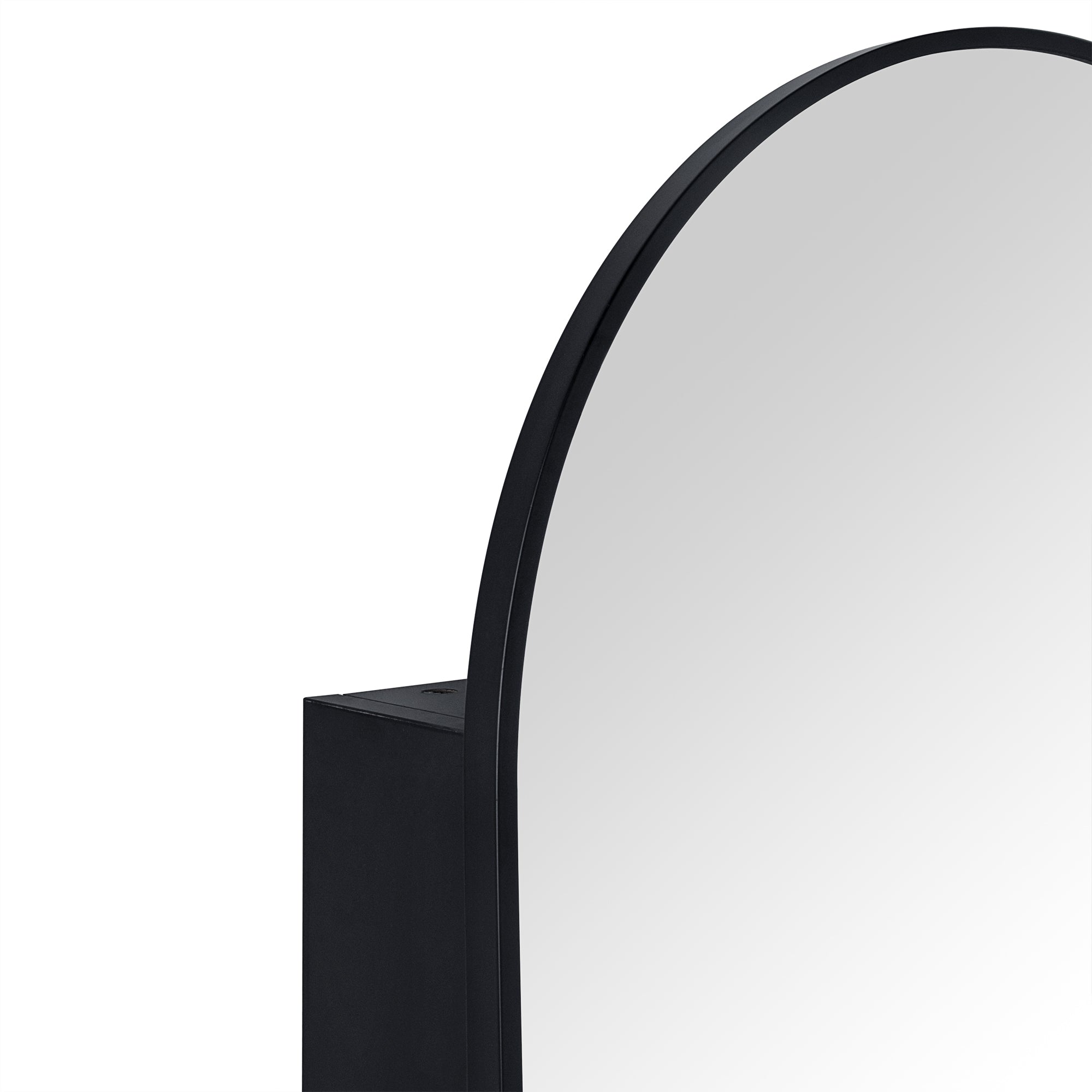 Arched Bathroom Medicine Cabinet with Mirror Recessed and Surface Mount Medicine Cabinet Mirror