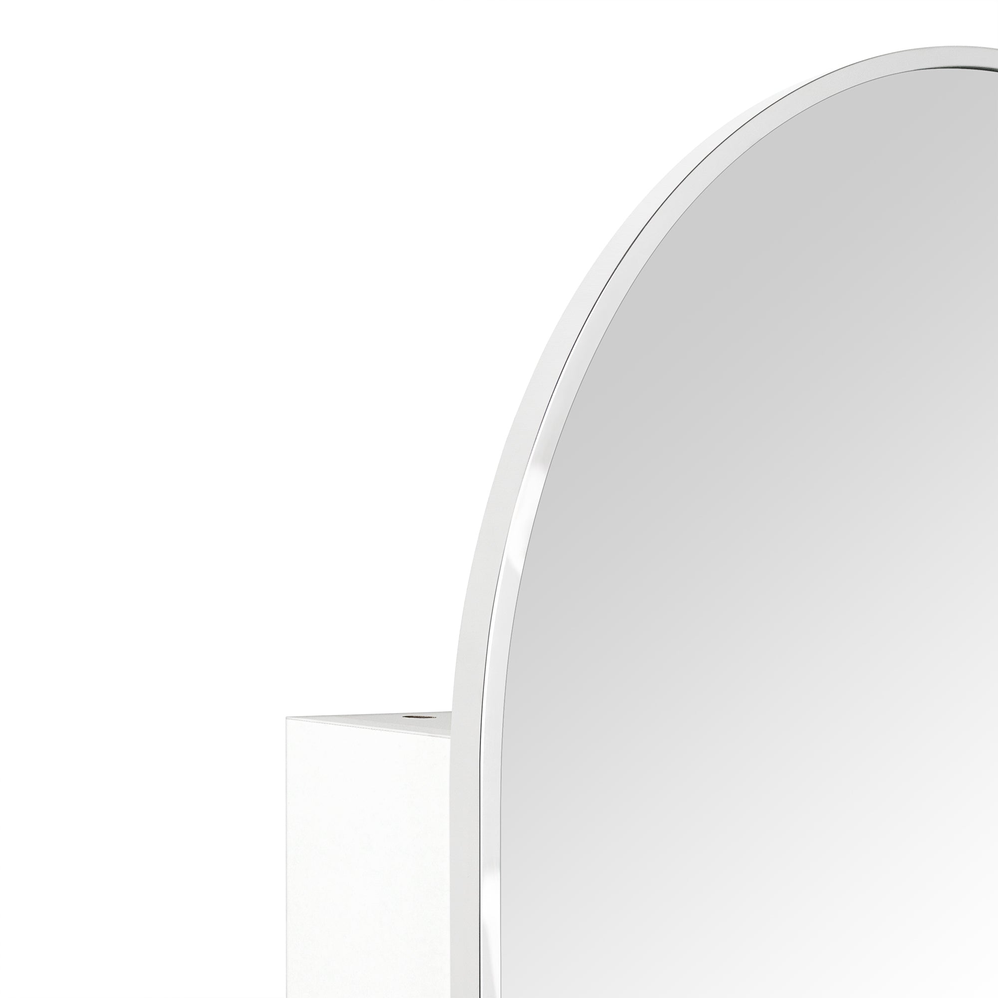 Arched Bathroom Medicine Cabinet with Mirror Recessed and Surface Mount Medicine Cabinet Mirror
