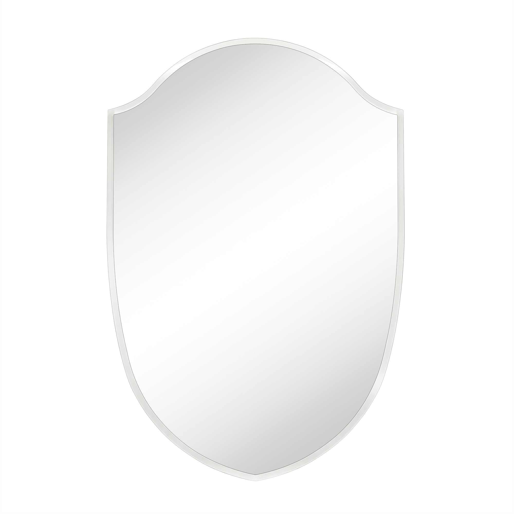 TEHOME Irregular Arched Metal Bathroom Mirror Accent Asymmetrical Mirror for Bathroom Vanity, Dresser, Mantel or Bedroom