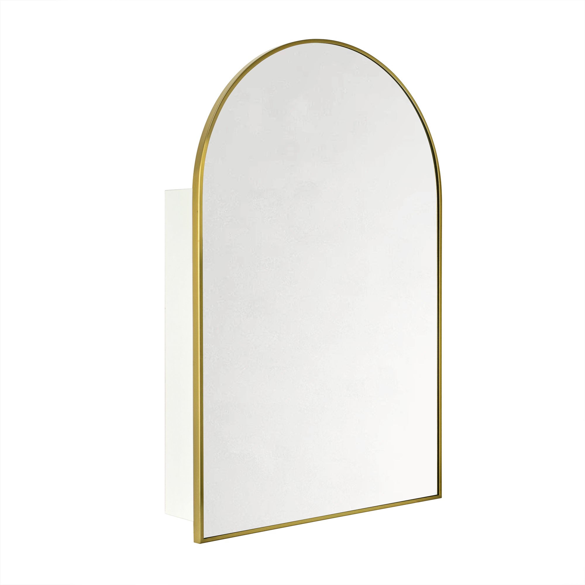 Arched Bathroom Medicine Cabinet with Mirror Recessed and Surface Mount Medicine Cabinet Mirror