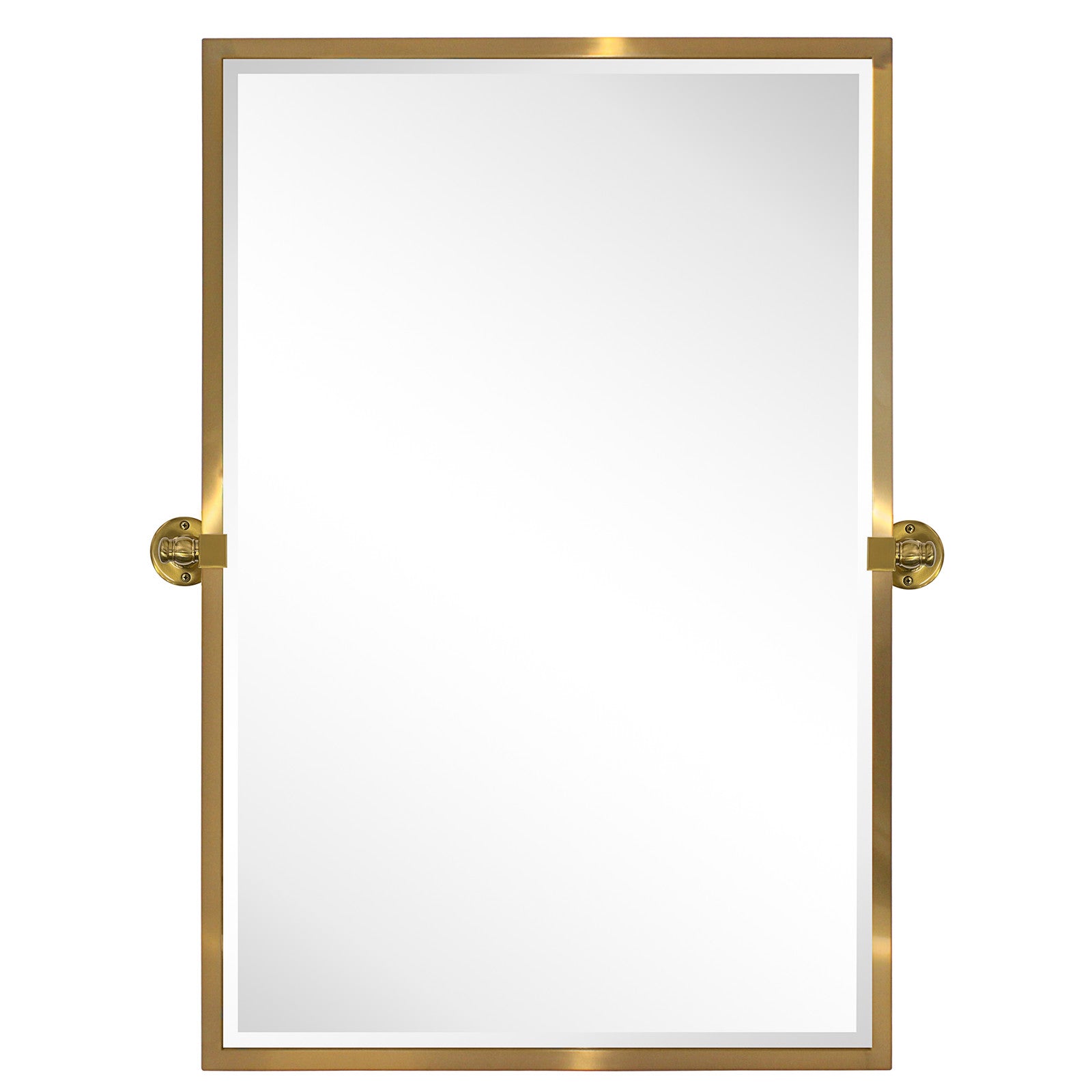 Rectangular Metal Framed Pivot Wall Mounted Bathroom Vanity Mirror