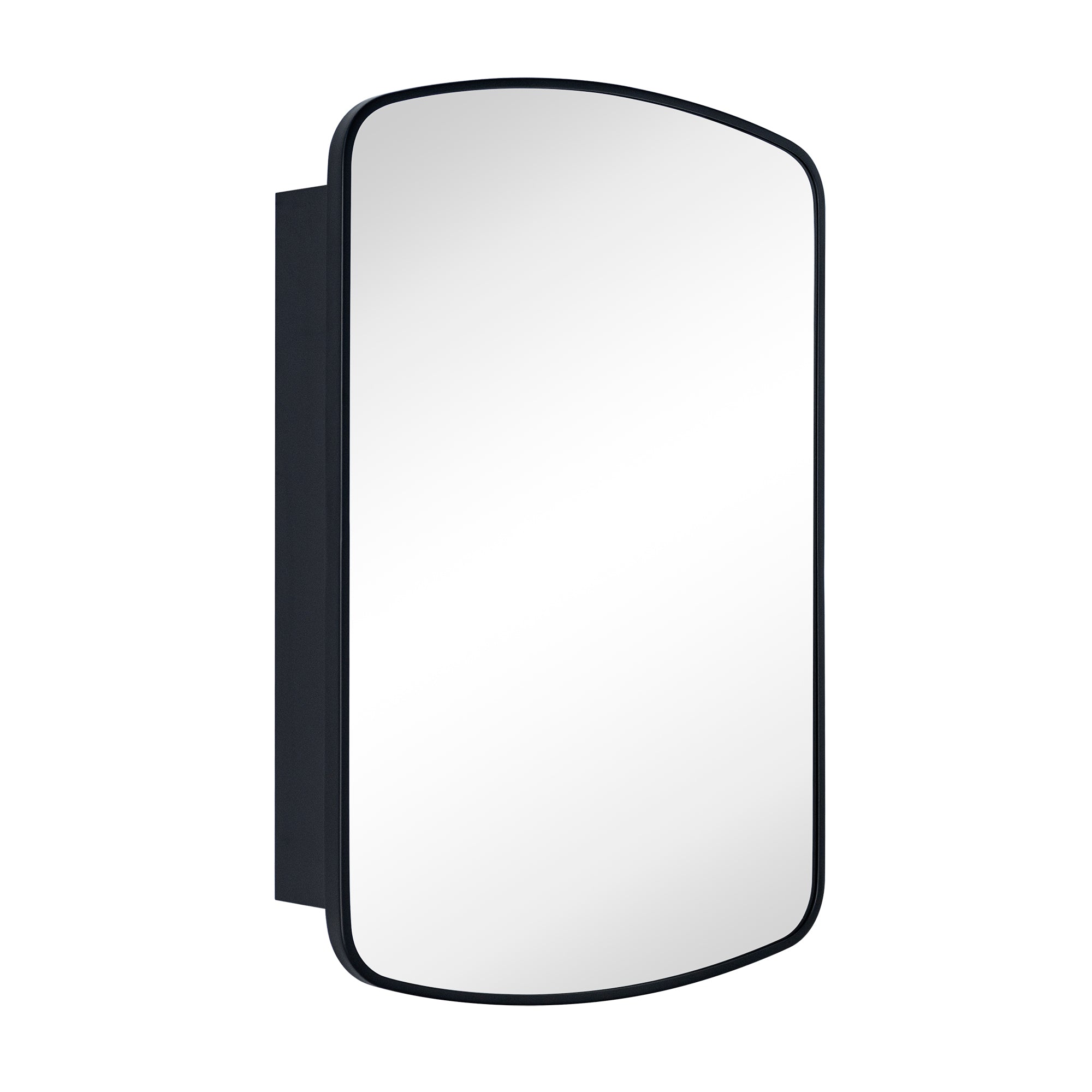 Recessed and Surface Mount Metal Framed Bathroom Medicine Cabinet with Mirror