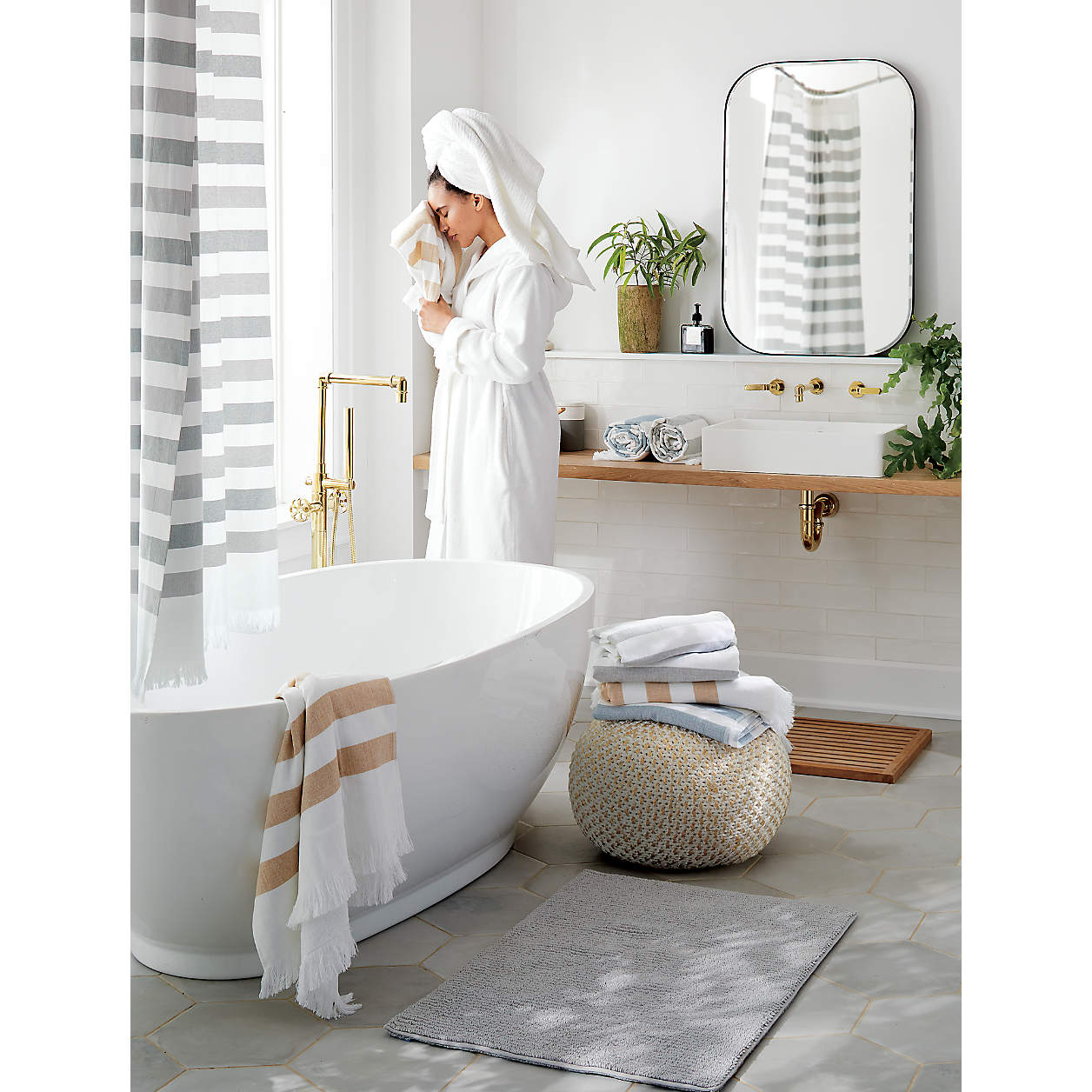 Rectangular Stainless Steel Framed Wall Mounted Bathroom Vanity Mirror