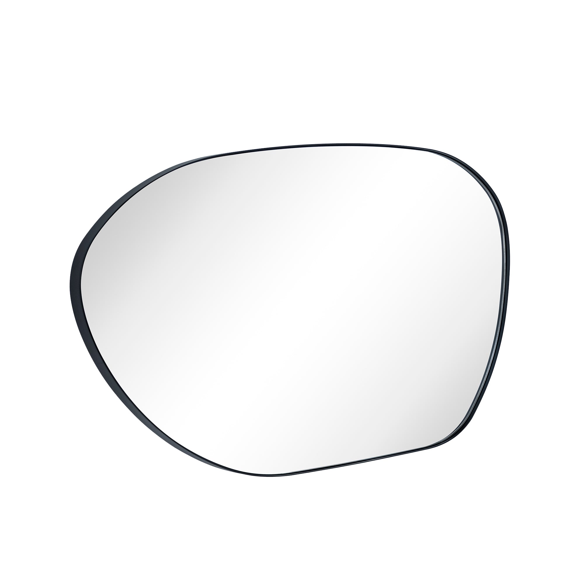 Bertlinde Novelty/Specialty Irregular Shaped Metal Framed Wall Mount Bathroom Vanity Mirror