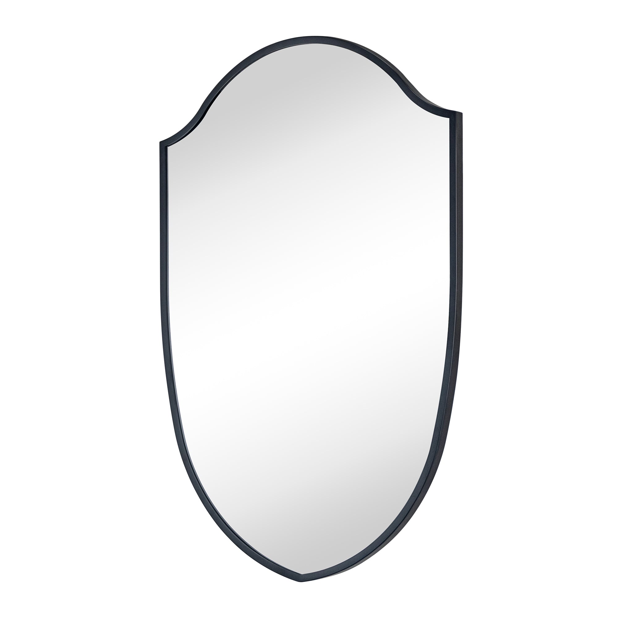 TEHOME Irregular Arched Metal Bathroom Mirror Accent Asymmetrical Mirror for Bathroom Vanity, Dresser, Mantel or Bedroom