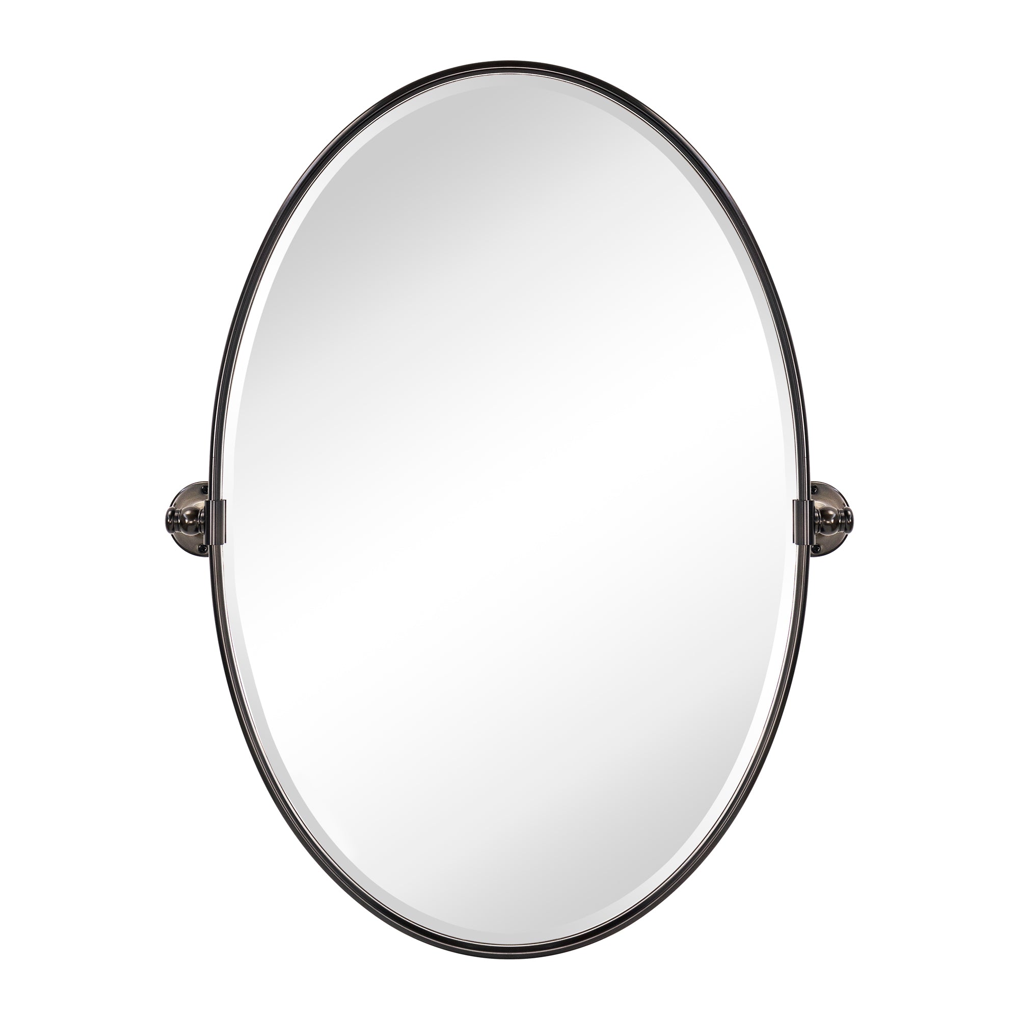 Pivot Oval Metal Framed Wall Mounted Bathroom Vanity Mirror