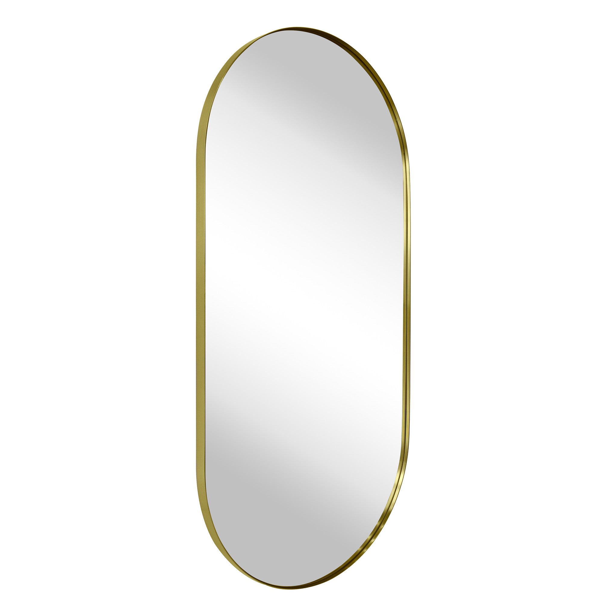Oval Metal Framed Wall Mounted Bathroom Vanity Mirror