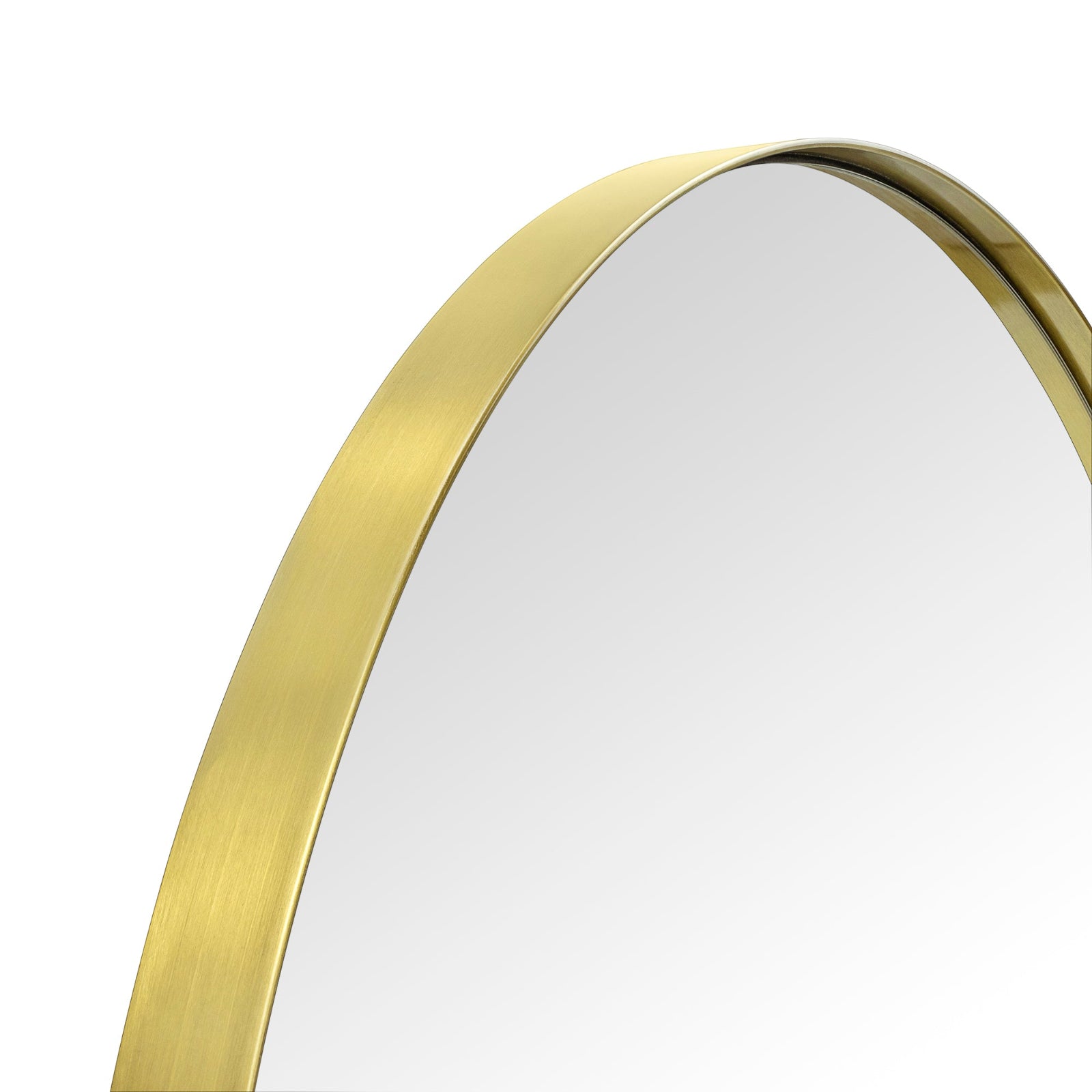 Circular Round Stainless Steel Framed Wall Mounted Bathroom Vanity Mirror