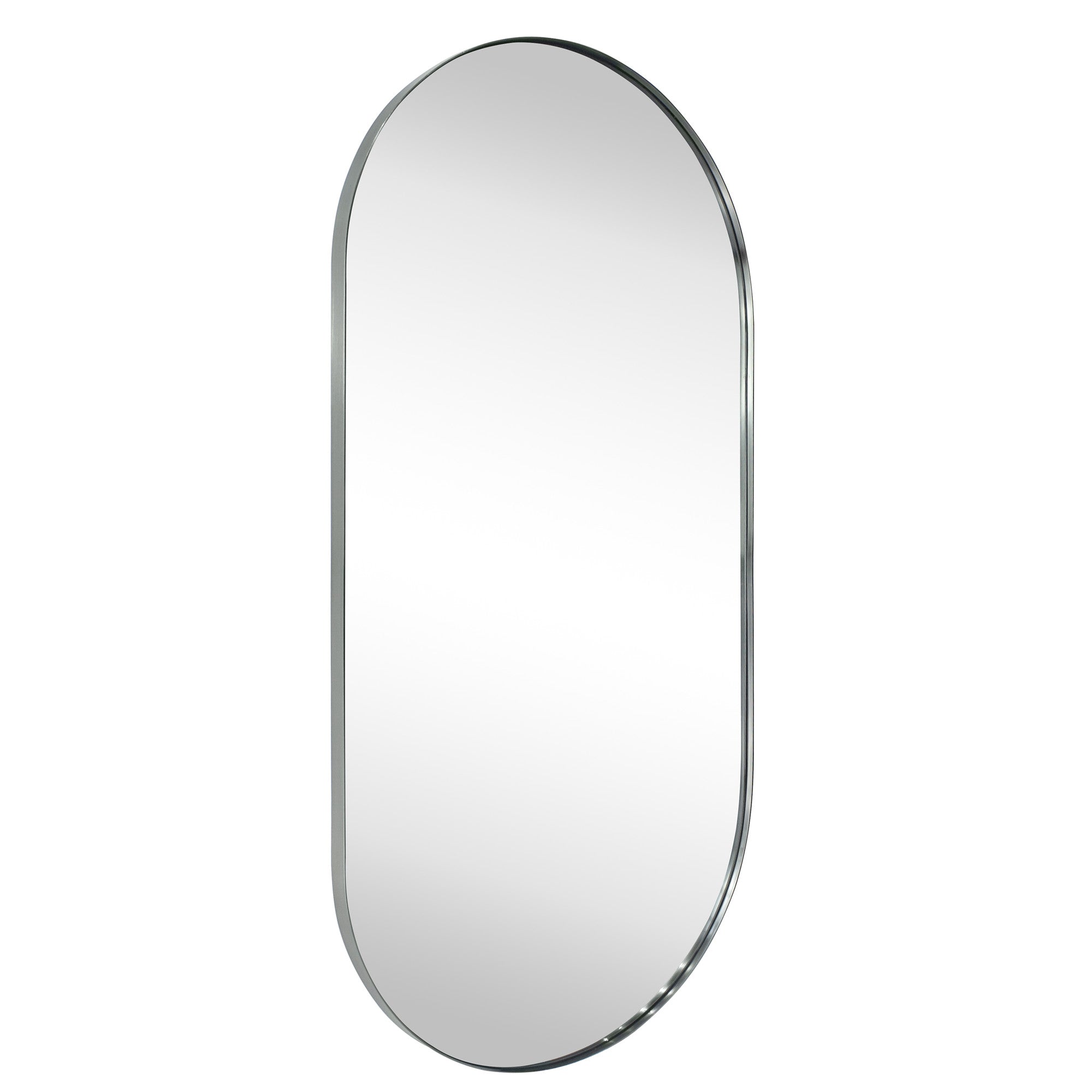 Oval Metal Framed Wall Mounted Bathroom Vanity Mirror