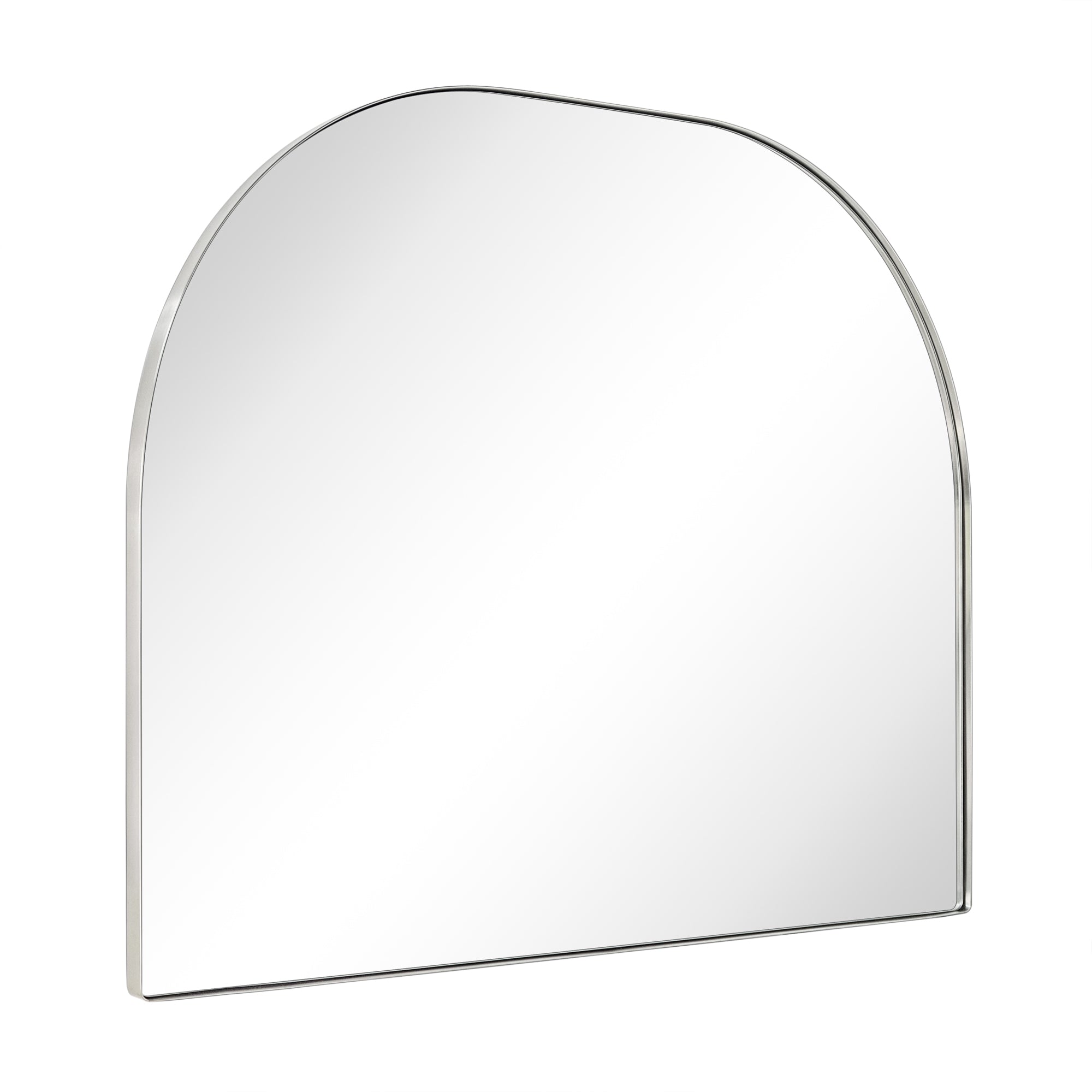 Arched Metal Framed Wall Mounted Bathroom Vanity Mirror