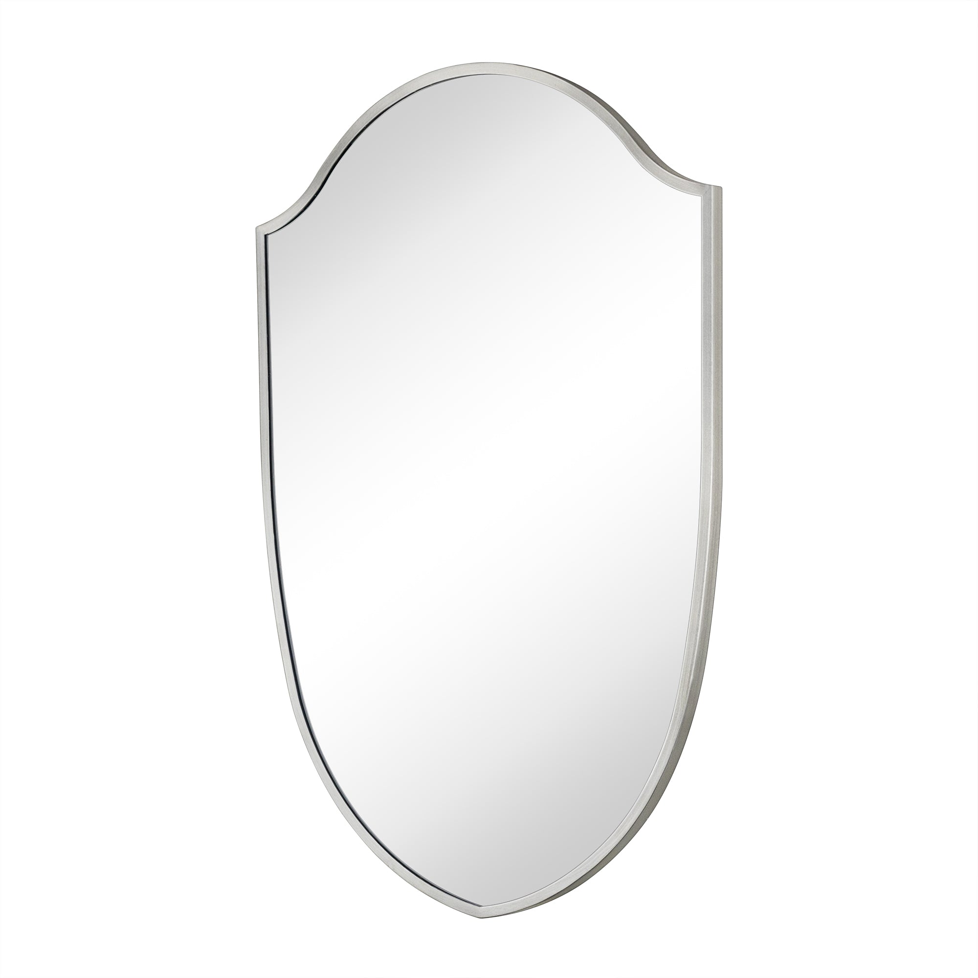 TEHOME Irregular Arched Metal Bathroom Mirror Accent Asymmetrical Mirror for Bathroom Vanity, Dresser, Mantel or Bedroom