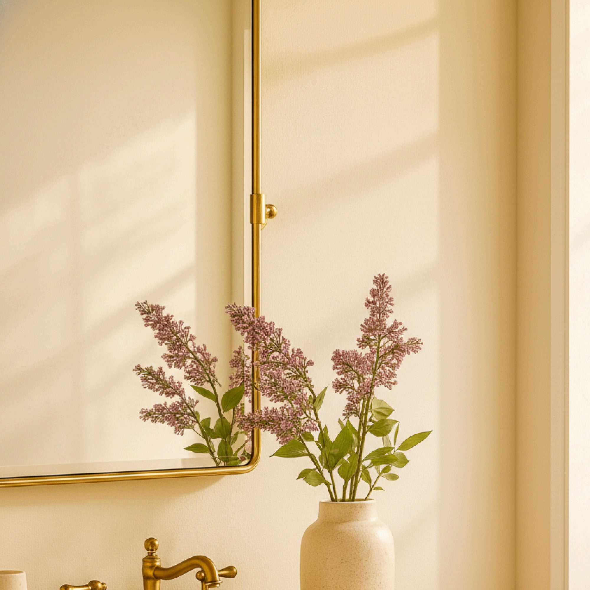 Woodvale Rectangular Pivoting Mirror Tilt Mirror for Bathroom Swivel Metal Framed Rectangle Wall Mounted Bathroom Vanity Mirror