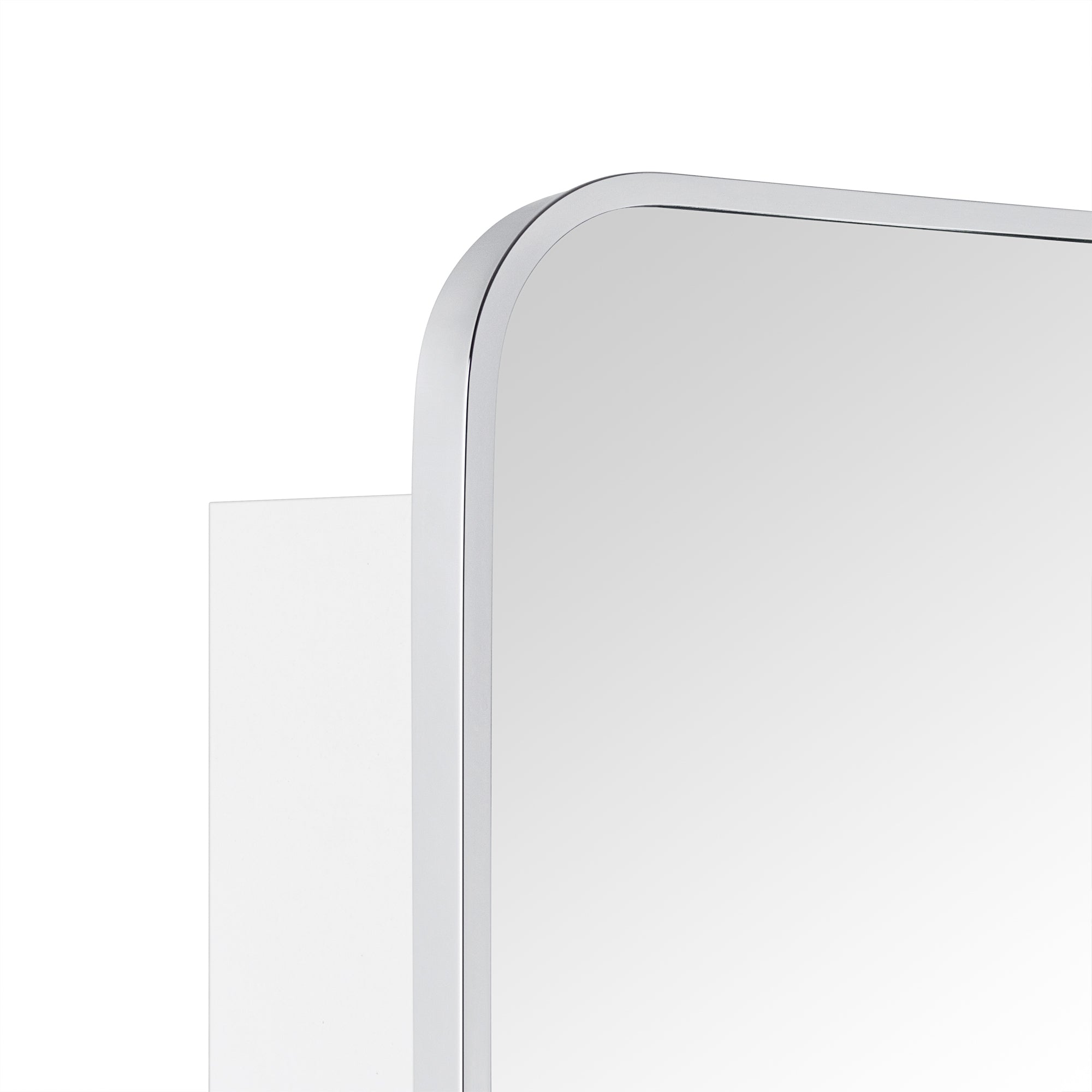 Garnes Rectangular Recessed or Surface Mount Metal Framed Medicine Cabinet with Mirror
