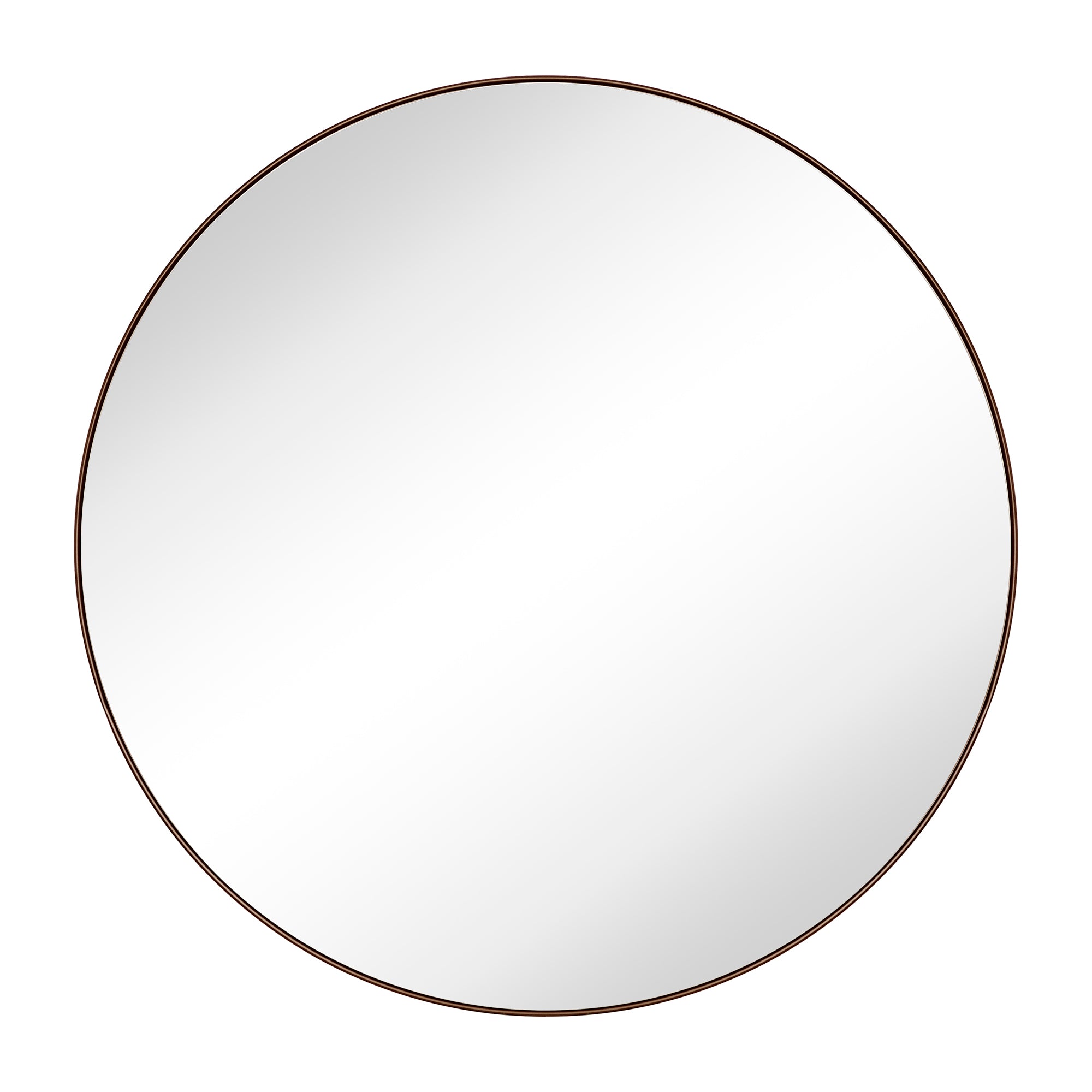 Circular Round Stainless Steel Framed Wall Mounted Bathroom Vanity Mirror