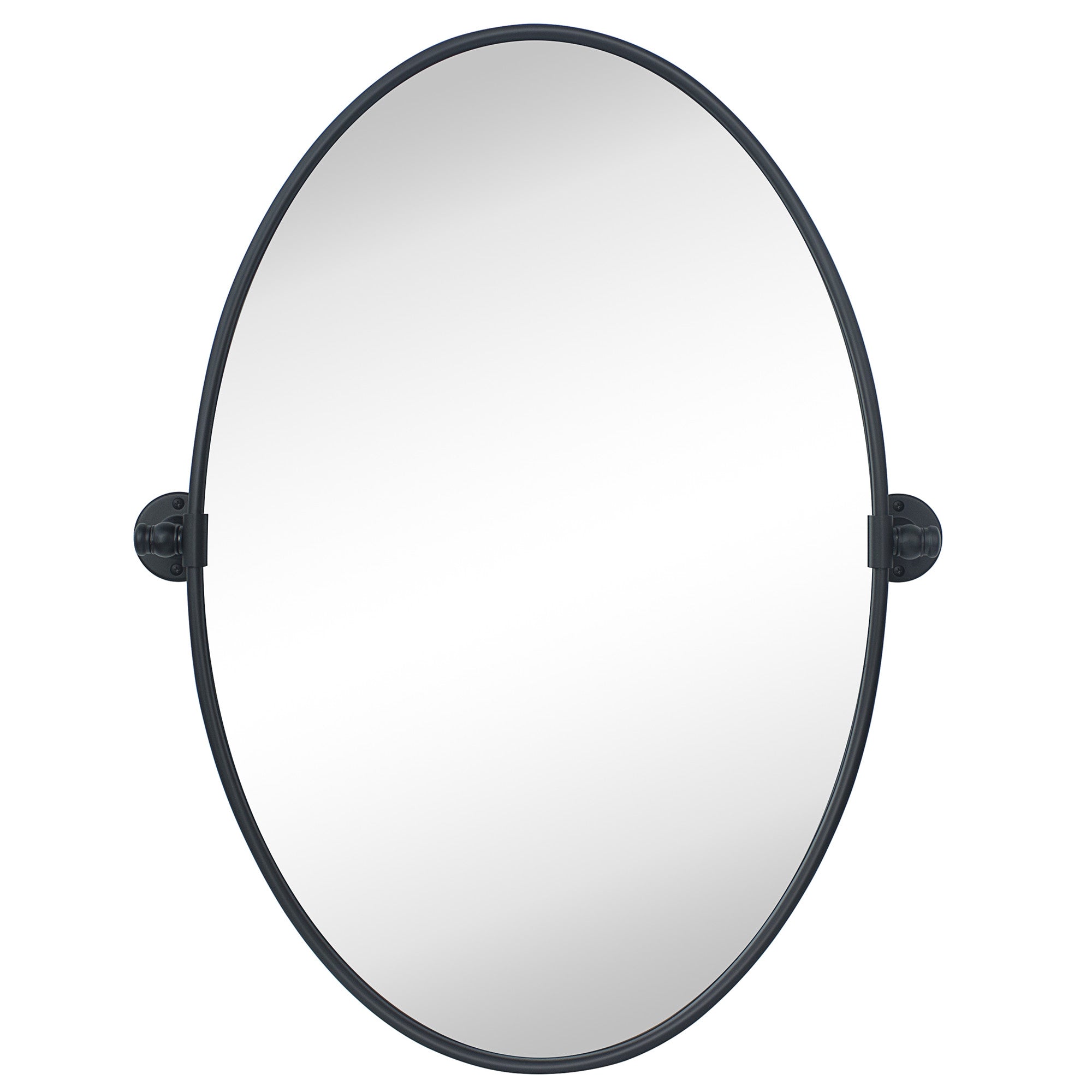 Pivot Oval Metal Framed Wall Mounted Bathroom Vanity Mirror