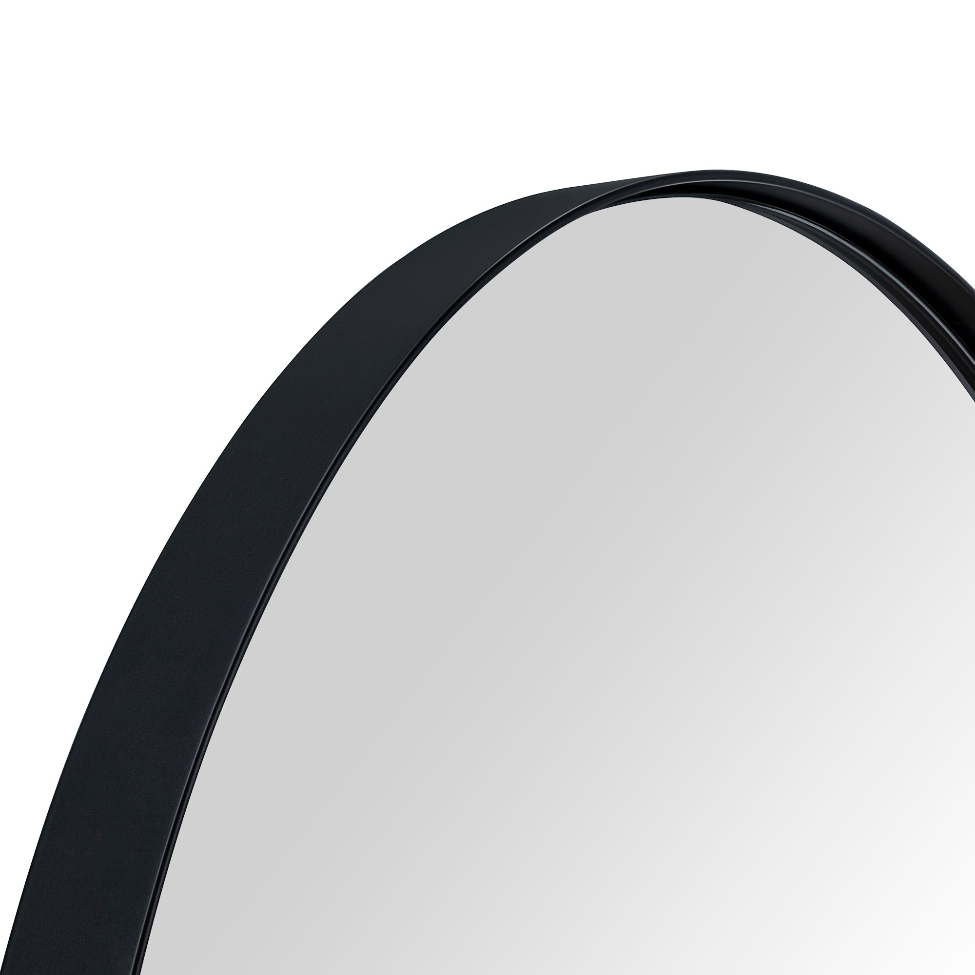 Oval Pill Shape Metal Framed Recessed Medicine Cabinet with Mirror