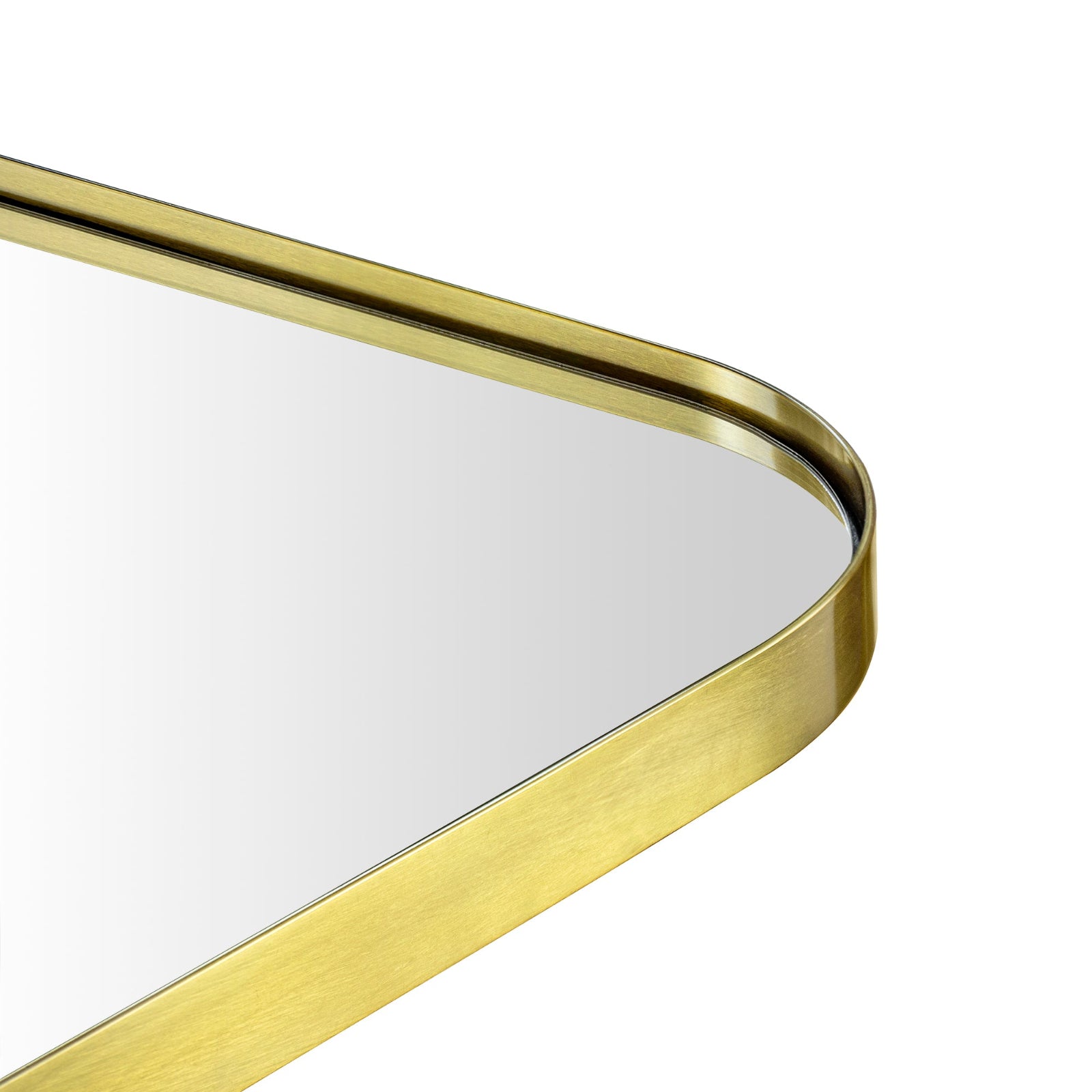 Rectangular Stainless Steel Framed Wall Mounted Bathroom Vanity Mirror