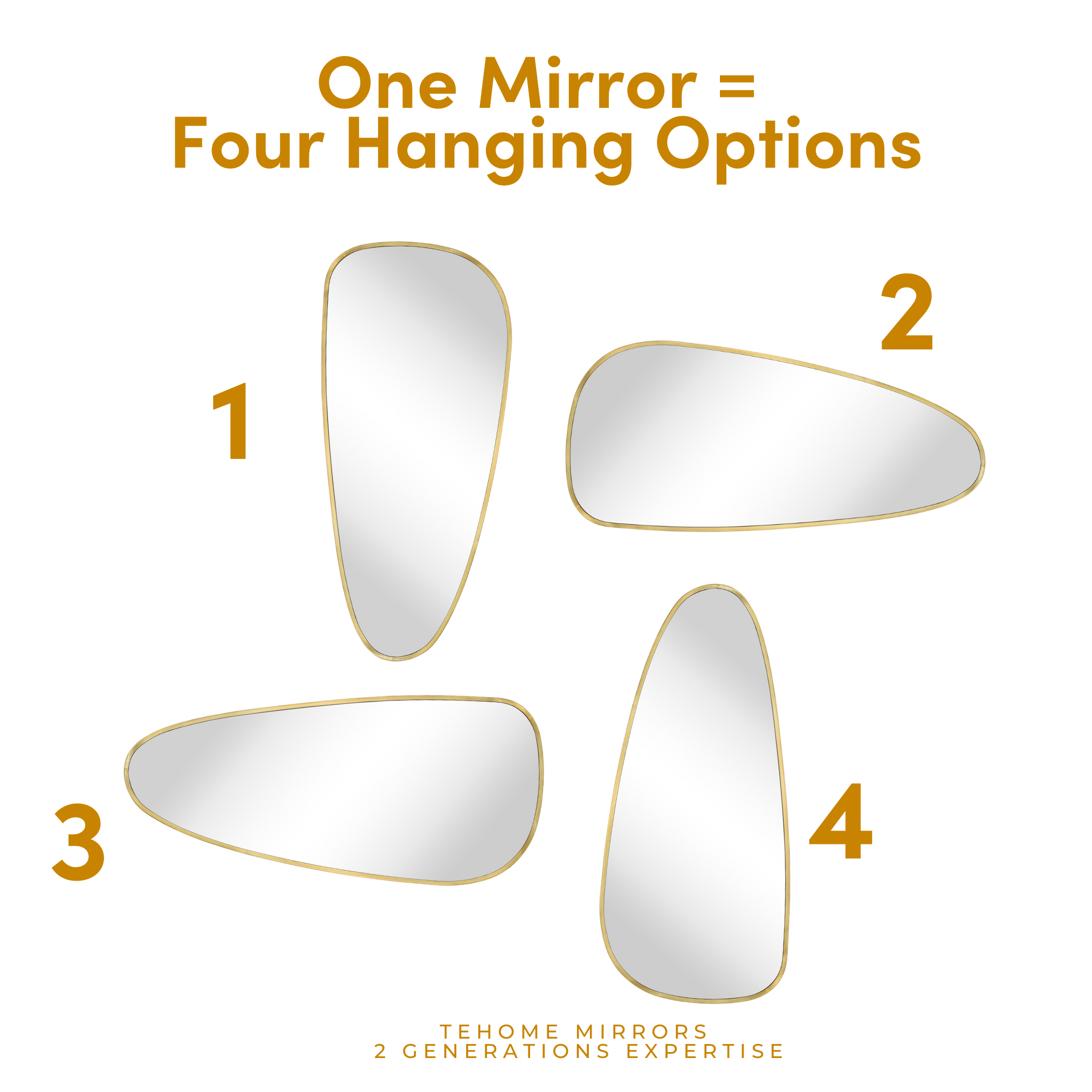 Large Irregular Full Length Mirror Asymmetrical Floor Bathroom Mirror Irregular Shaped Full Body Wall Mirror