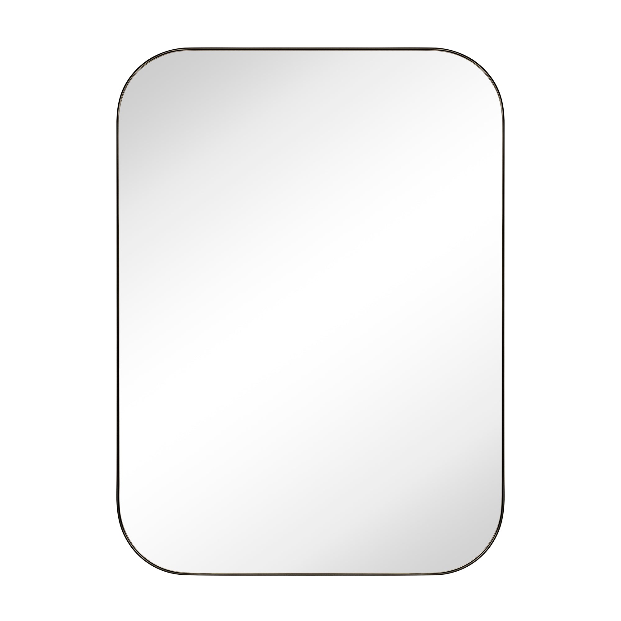 Rectangular Stainless Steel Framed Wall Mounted Bathroom Vanity Mirror