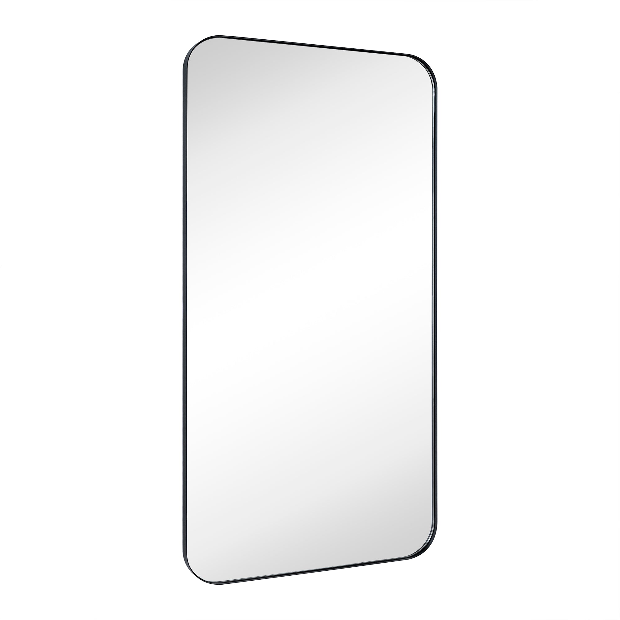 Rectangular Stainless Steel Framed Wall Mounted Bathroom Vanity Mirror