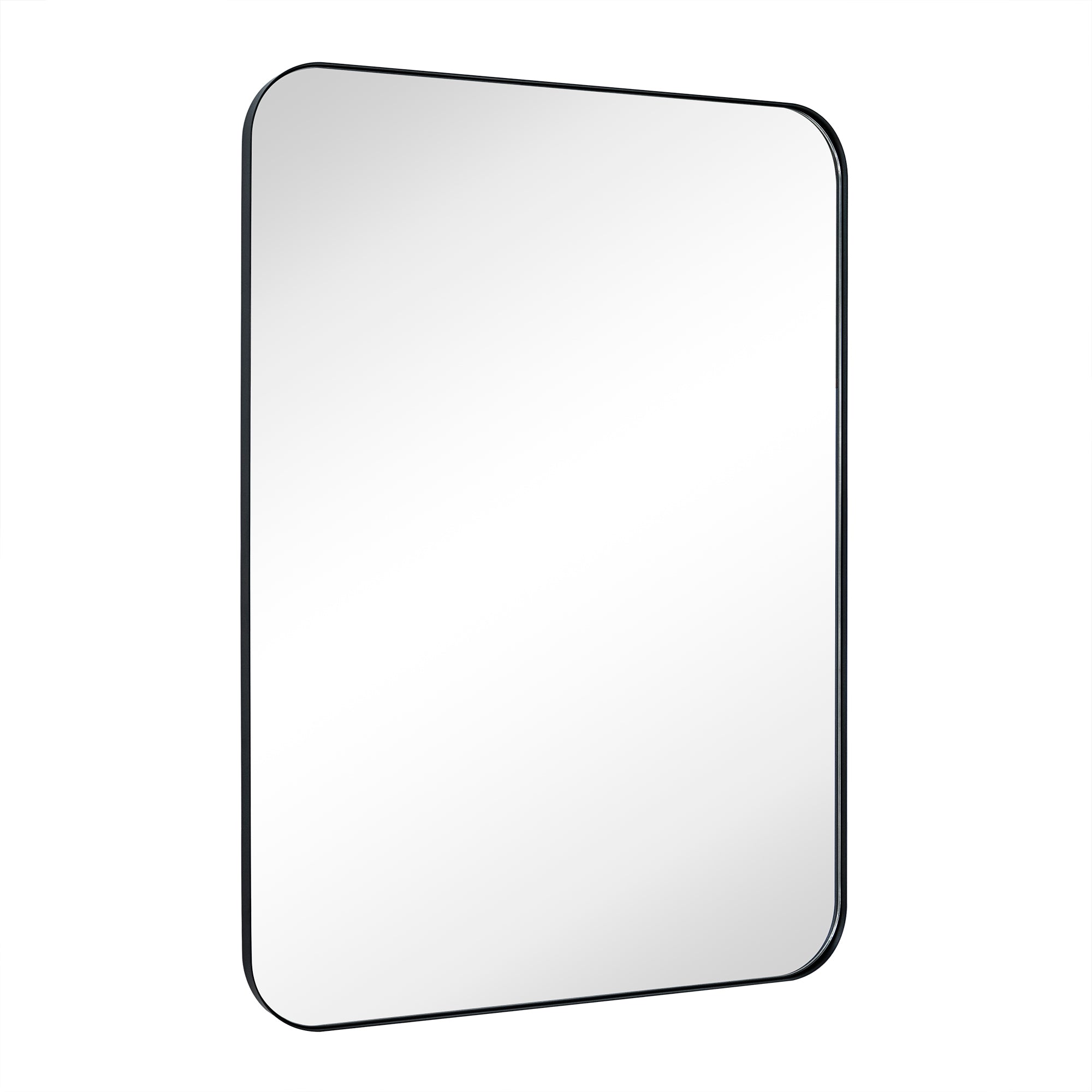 Rectangular Stainless Steel Framed Wall Mounted Bathroom Vanity Mirror