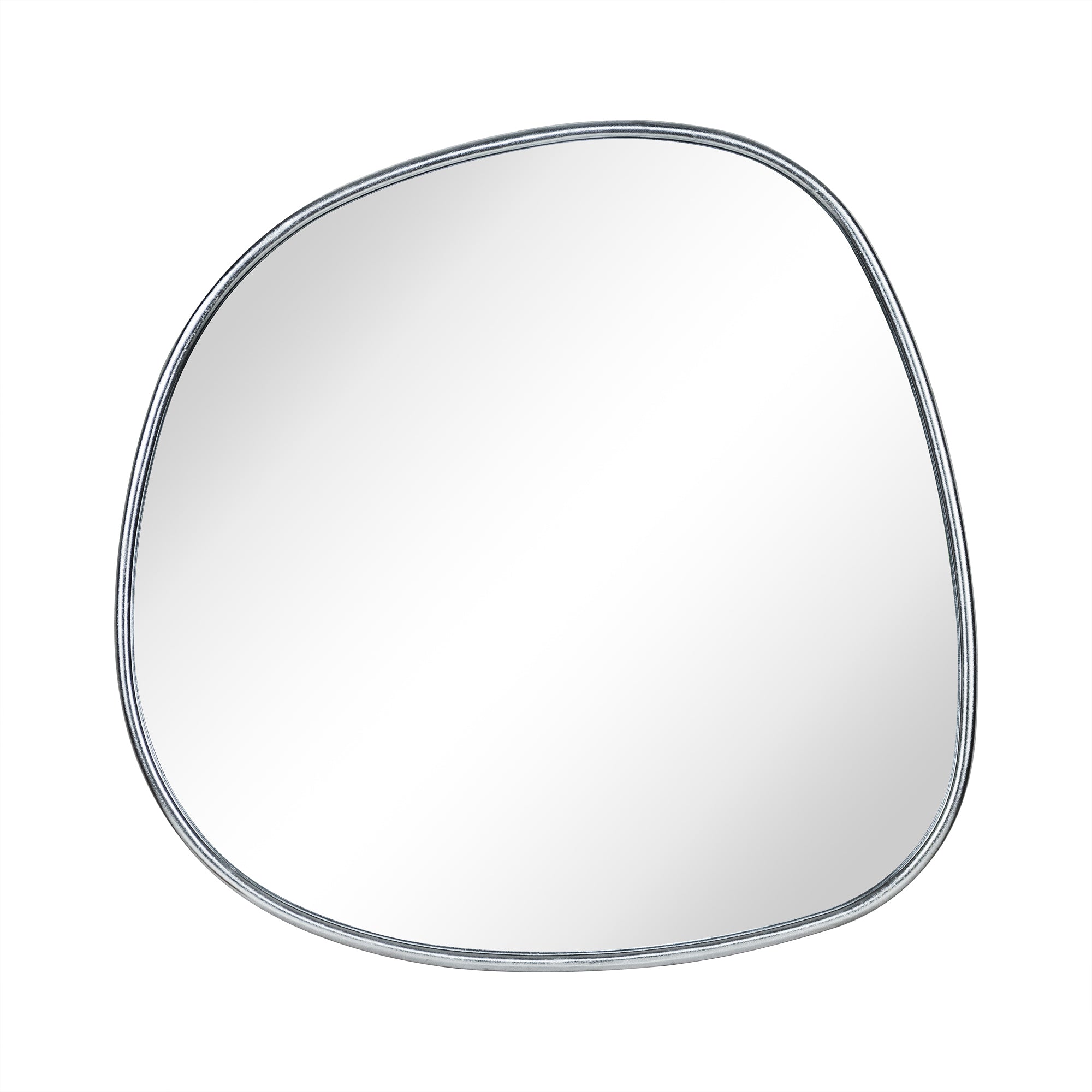 TEHOME Asymmetrical Irregular Shaped Mirror Antiqued Gold Asymmetrical Accent Mirror Irregular Bathroom Wall Mirror