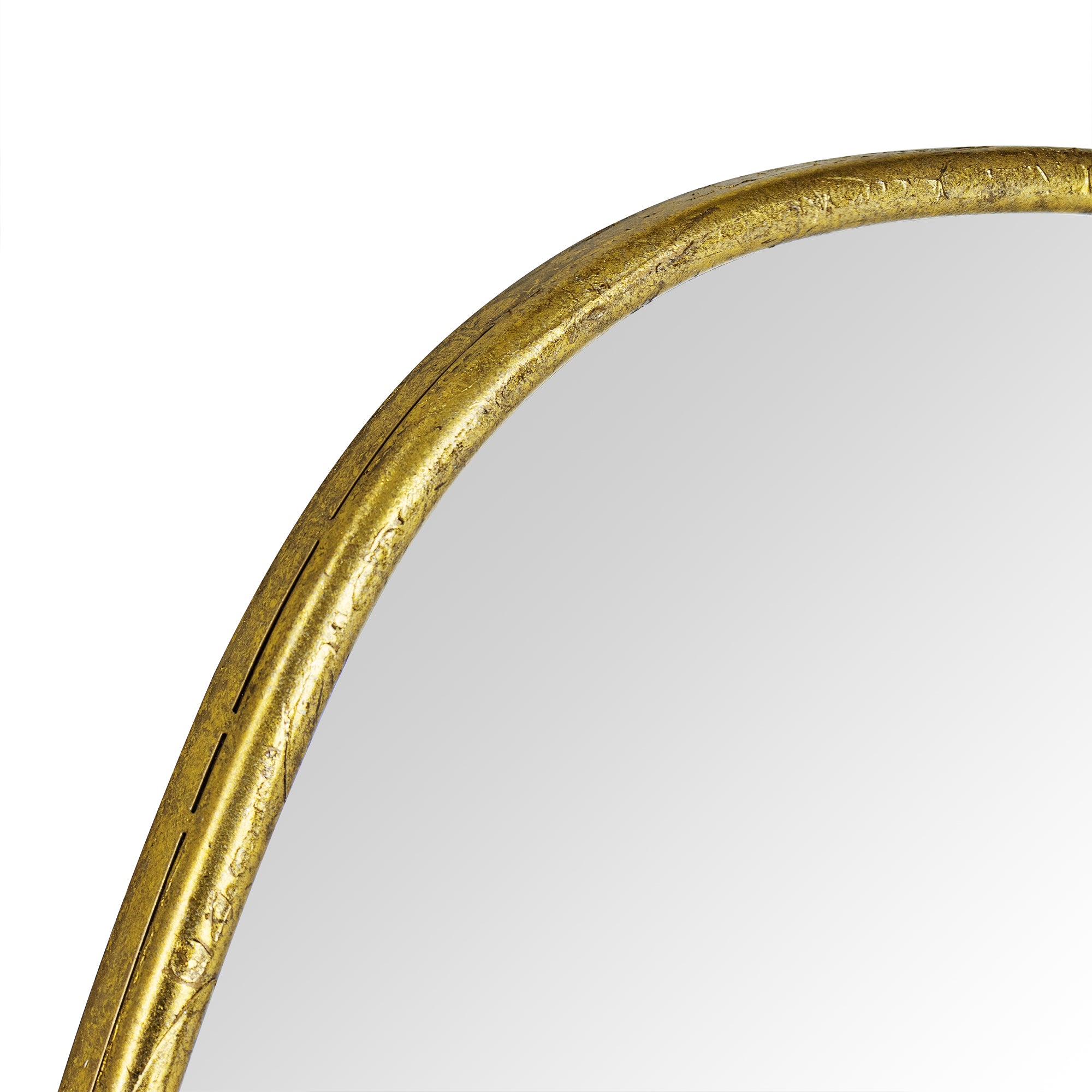 TEHOME Asymmetrical Irregular Shaped Mirror Antiqued Gold Asymmetrical Accent Mirror Irregular Bathroom Wall Mirror