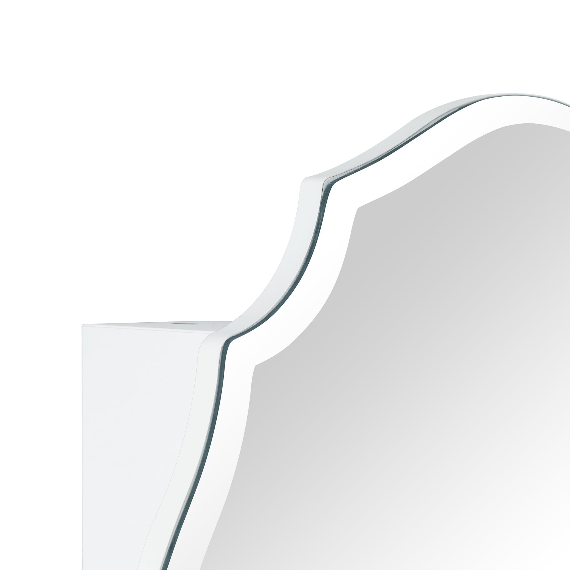 Frameless Irregular Medicine Cabinet with Beveled Mirror Surface Bathroom Medicine Cabinet Mirror with Storage for Bathroom