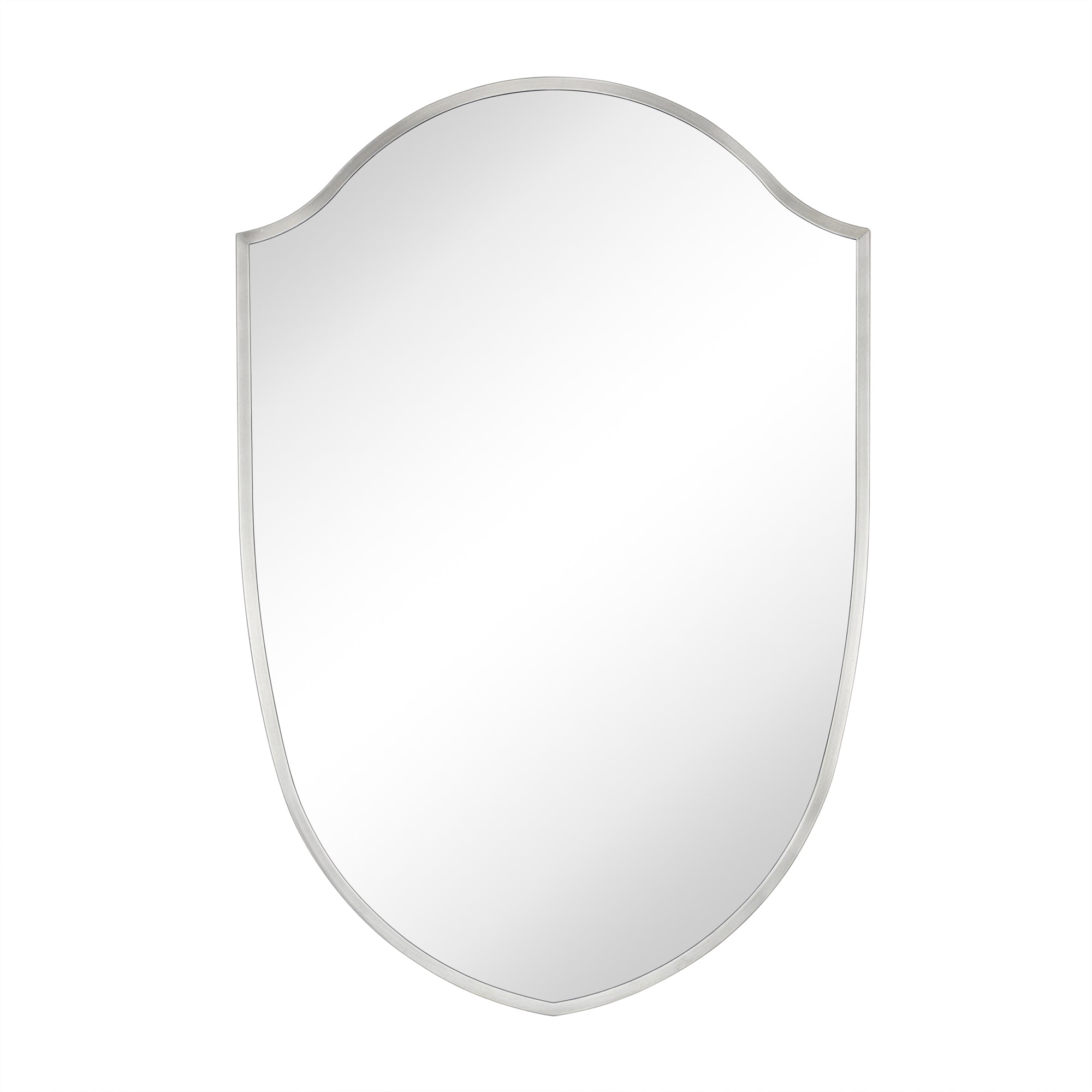 TEHOME Irregular Arched Metal Bathroom Mirror Accent Asymmetrical Mirror for Bathroom Vanity, Dresser, Mantel or Bedroom