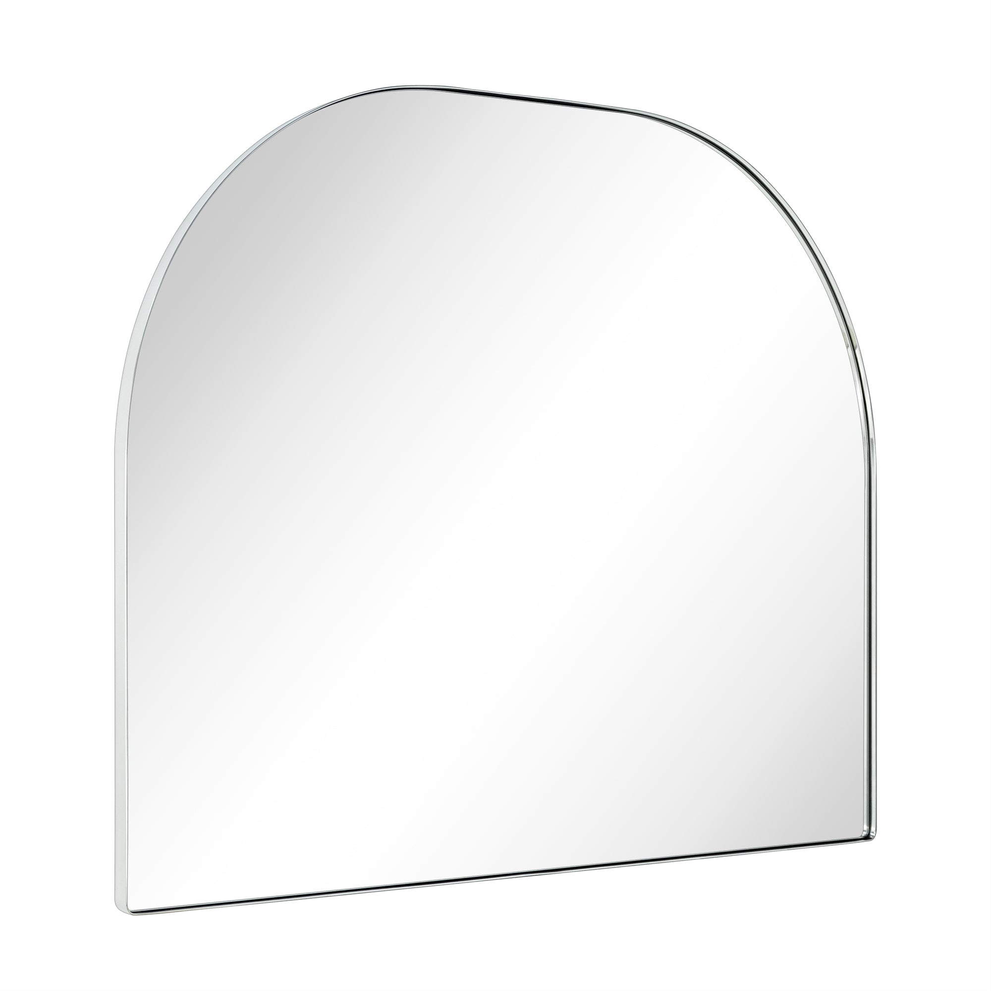 Arched Metal Framed Wall Mounted Bathroom Vanity Mirror