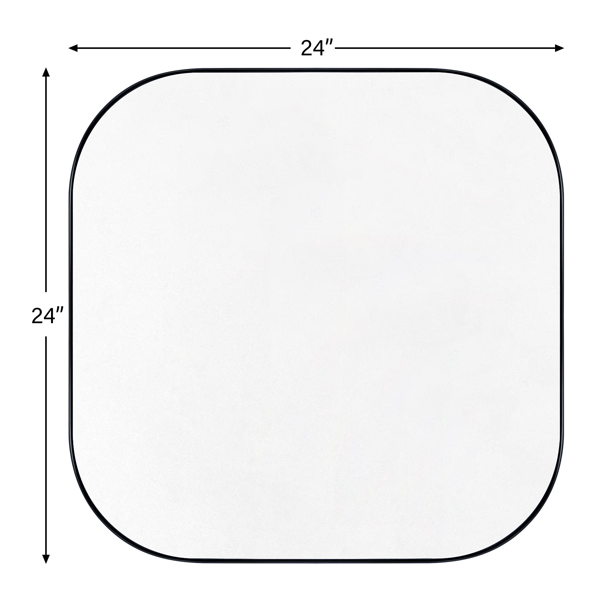 Rounded Square Bathroom Vanity Wall Mirror