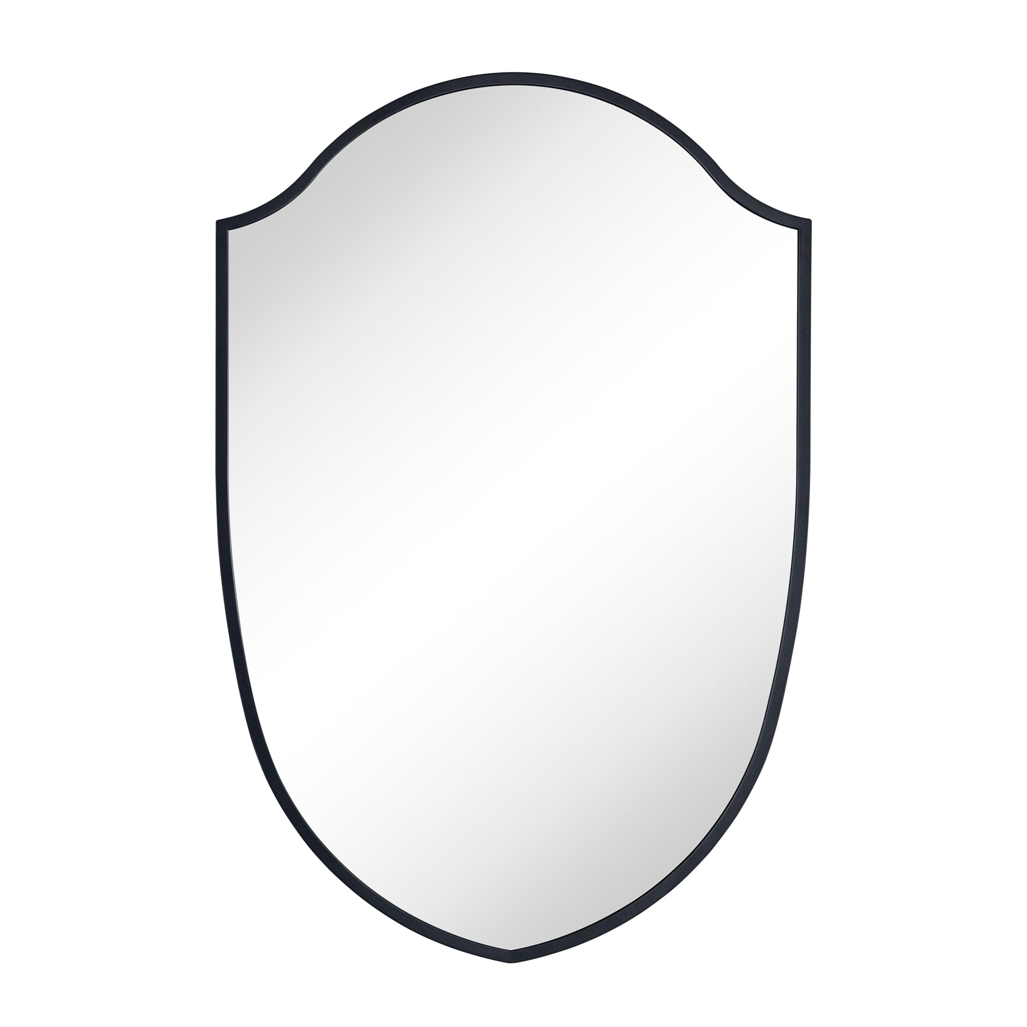 TEHOME Irregular Arched Metal Bathroom Mirror Accent Asymmetrical Mirror for Bathroom Vanity, Dresser, Mantel or Bedroom