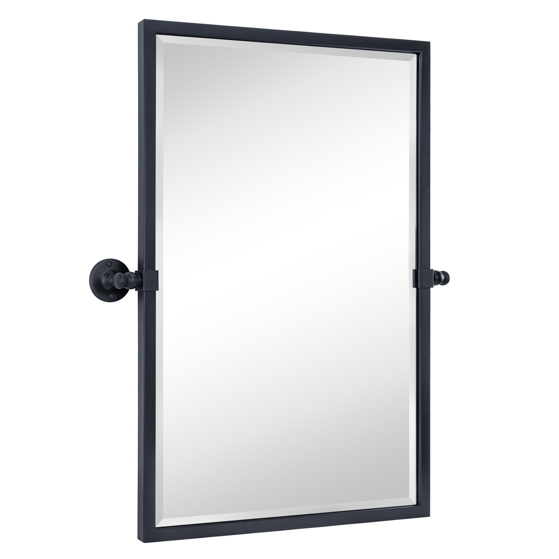 Rectangular Metal Framed Pivot Wall Mounted Bathroom Vanity Mirror