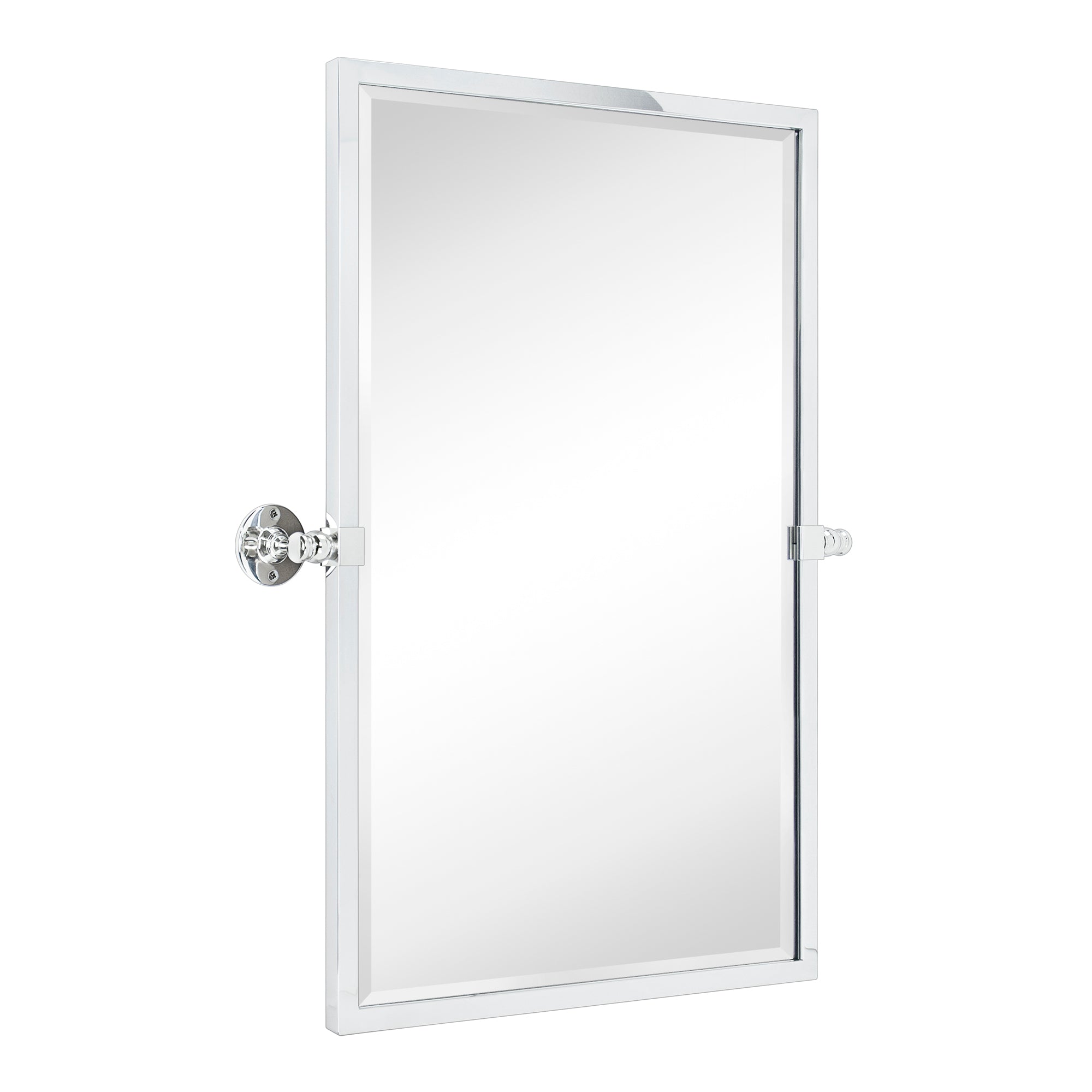 Rectangular Metal Framed Pivot Wall Mounted Bathroom Vanity Mirror