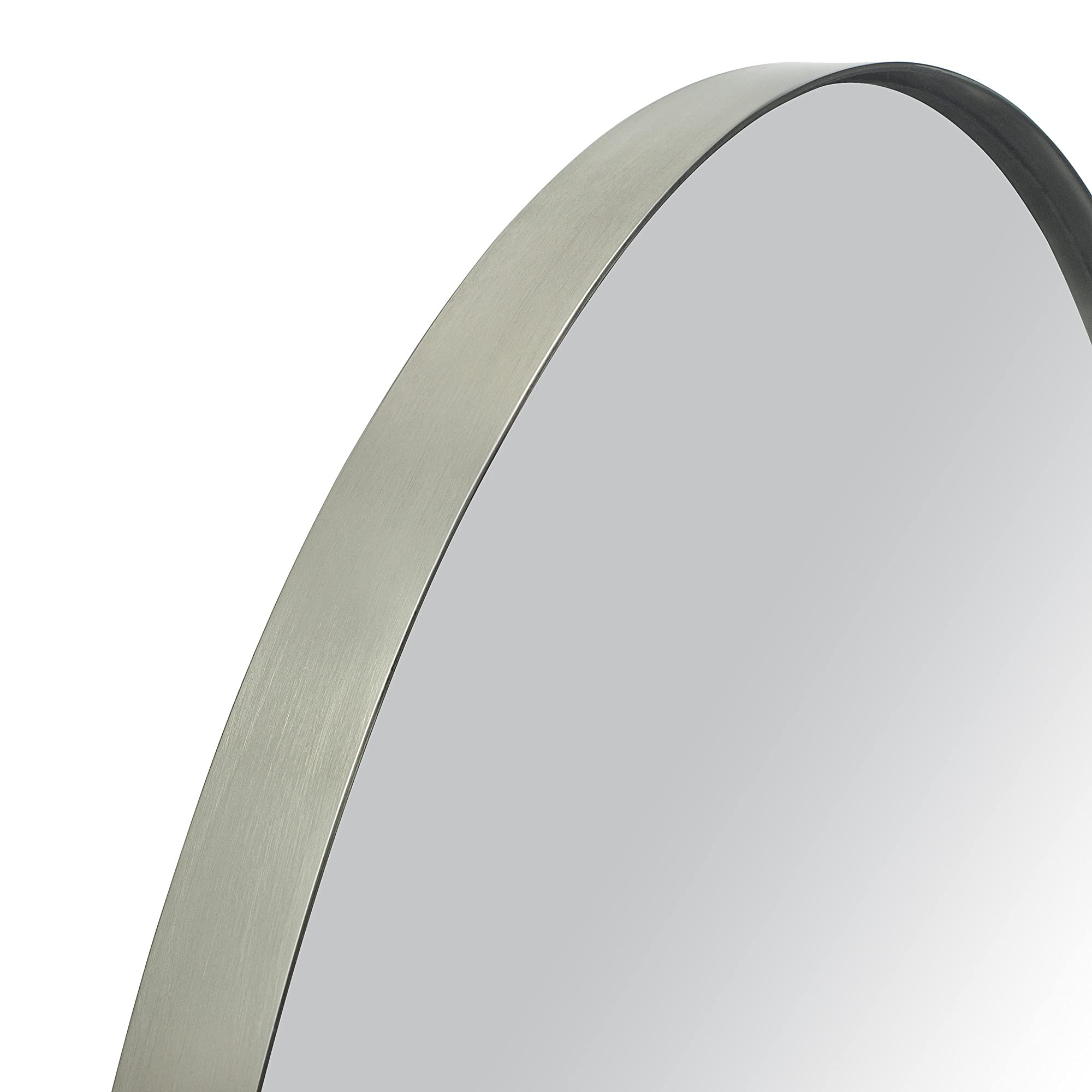 Oval Metal Framed Wall Mounted Bathroom Vanity Mirror