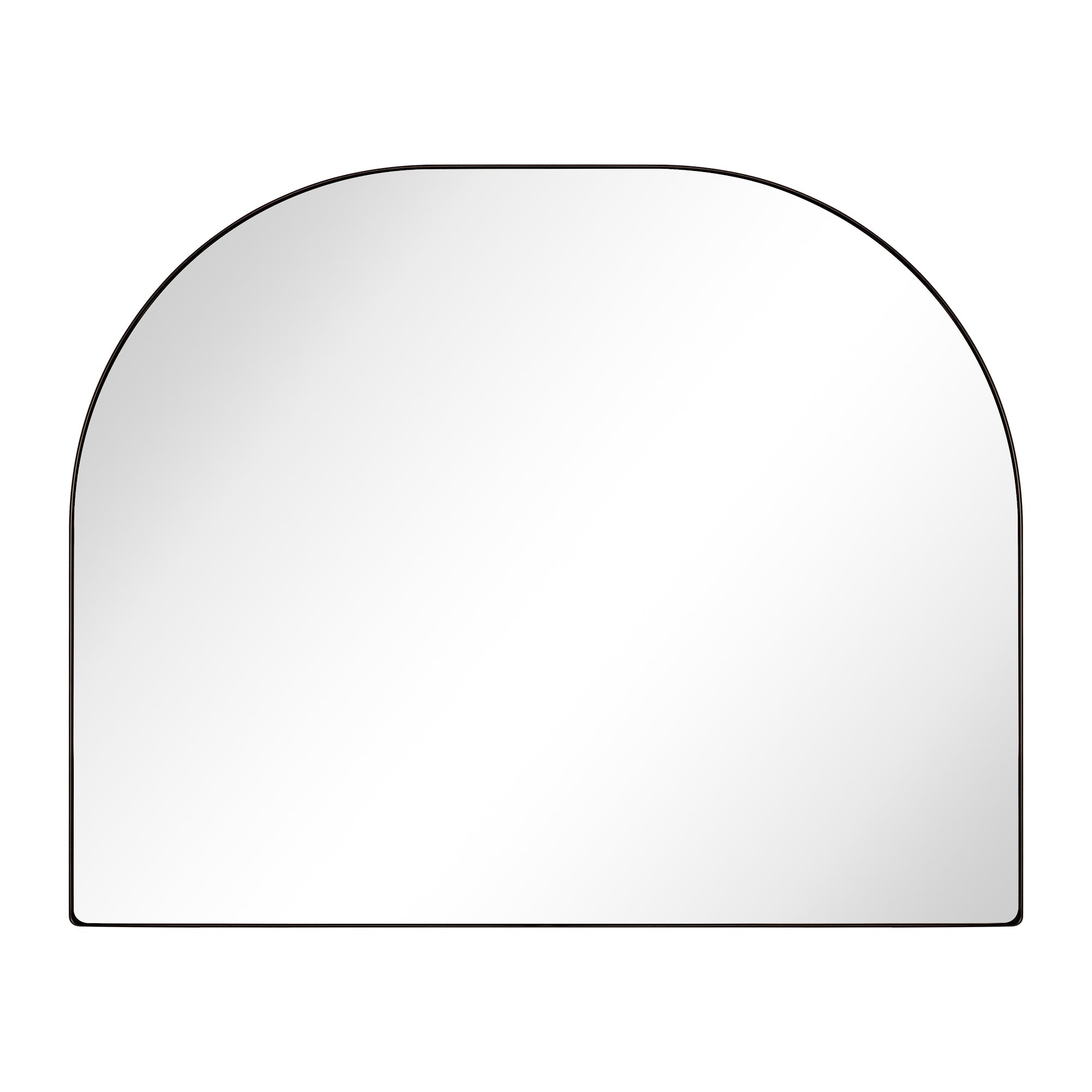 Arched Metal Framed Wall Mounted Bathroom Vanity Mirror