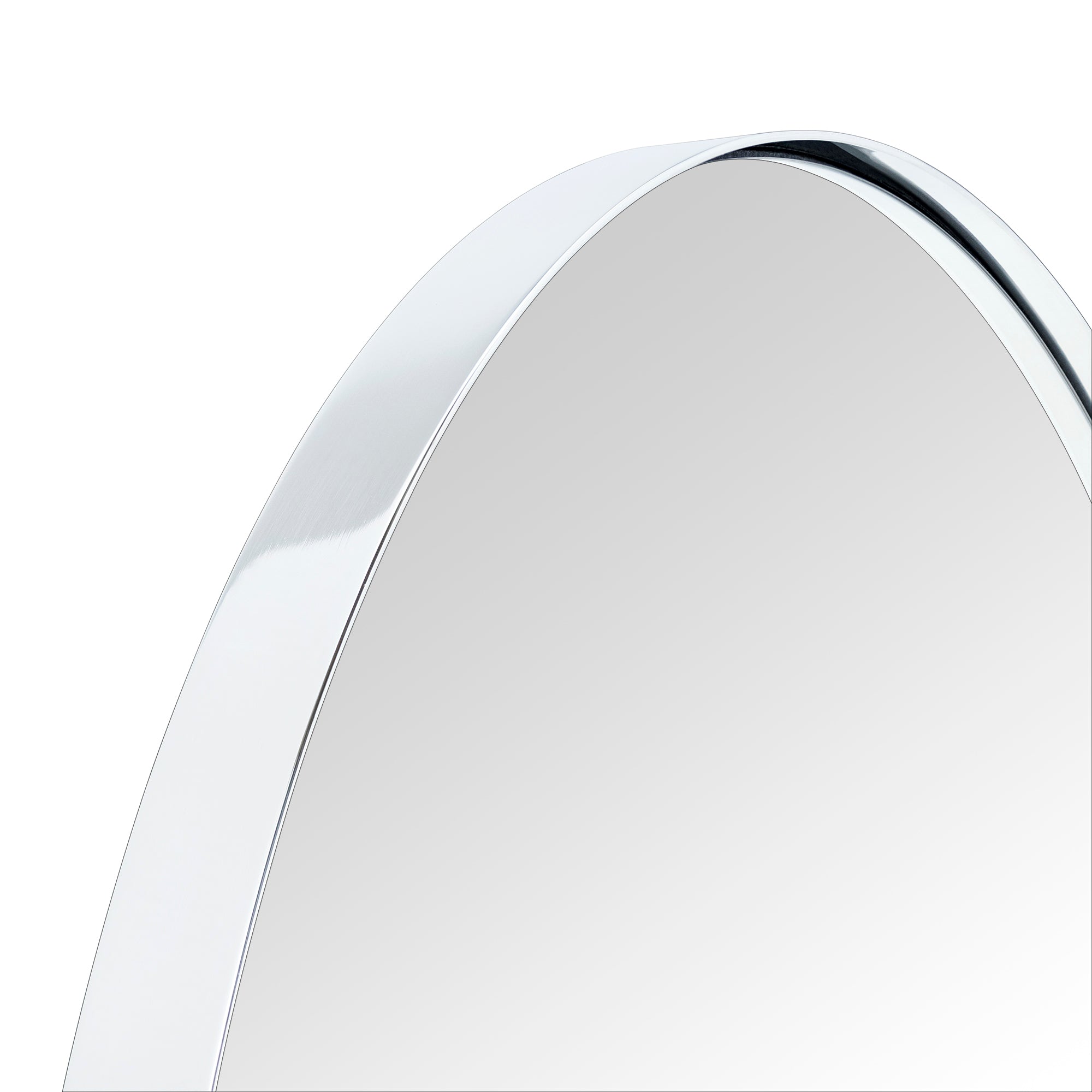 Circular Round Stainless Steel Framed Wall Mounted Bathroom Vanity Mirror