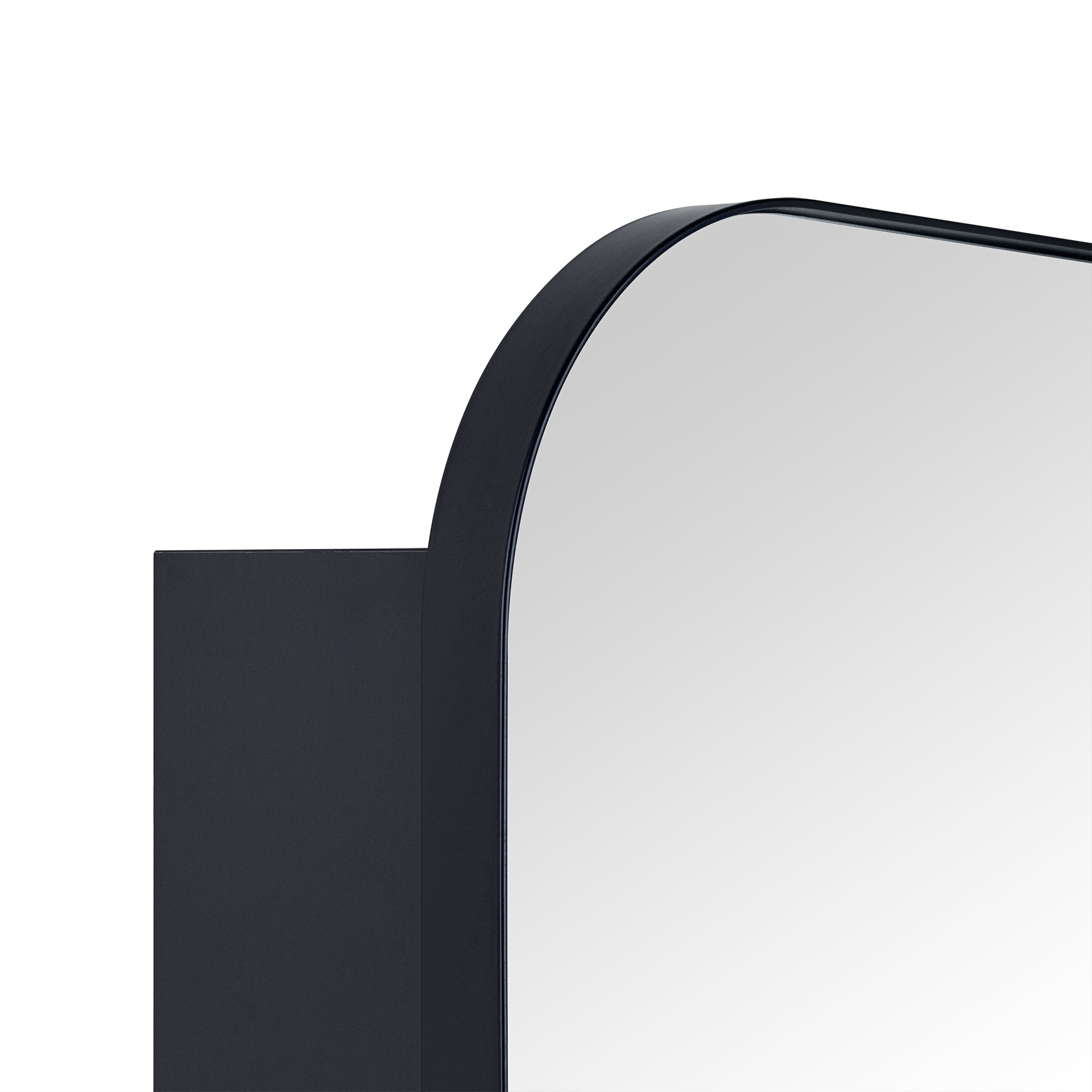 Surface and Recessed Mount Rectangular Long Narrow Stainless Steel Metal Framed Bathroom Medicine Cabinet with Mirror, 20'' W x 40'' H