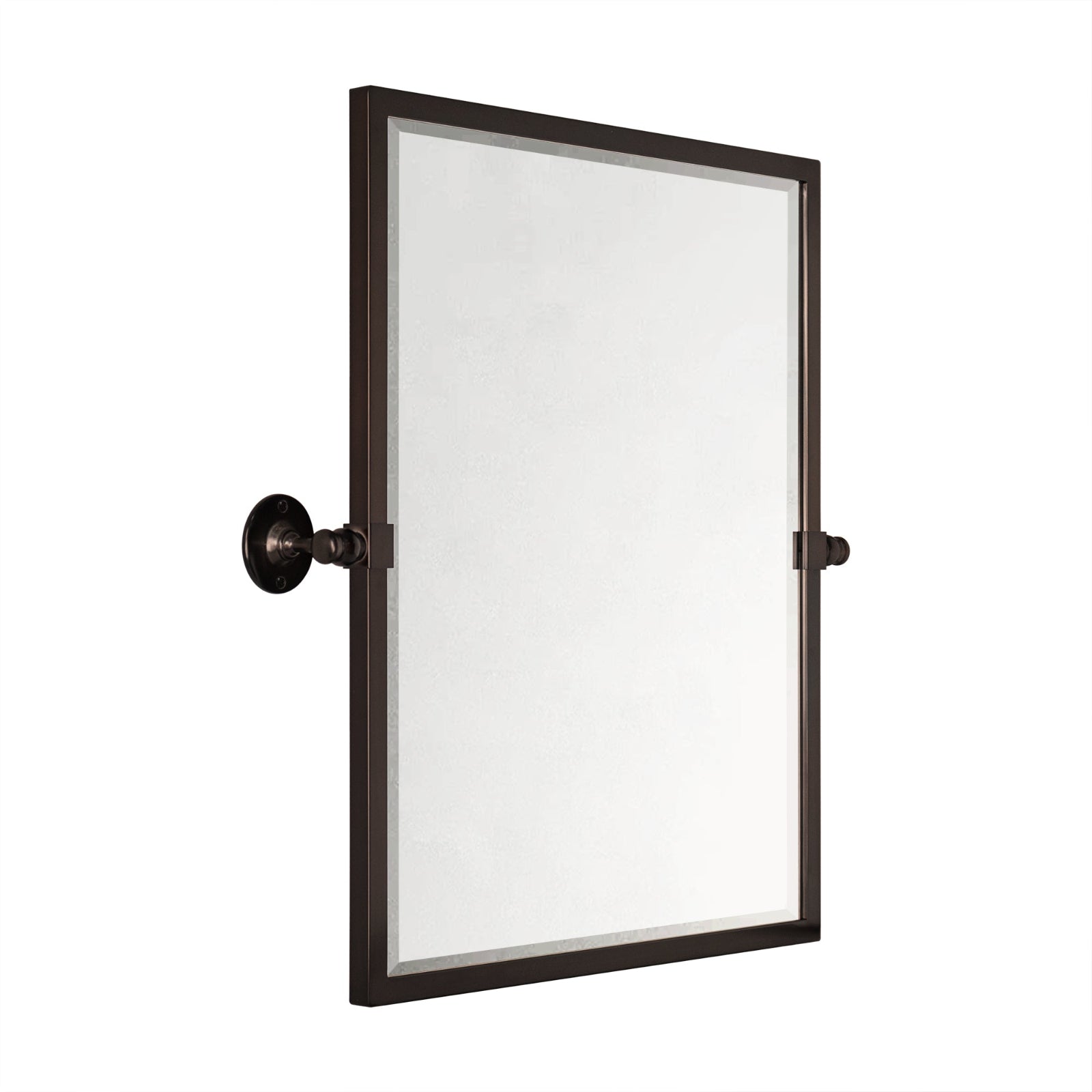 Blakley Rectangular Pivoting Mirror Tilt Mirror for Bathroom Swivel Metal Framed Wall Mounted Bathroom Vanity Mirror