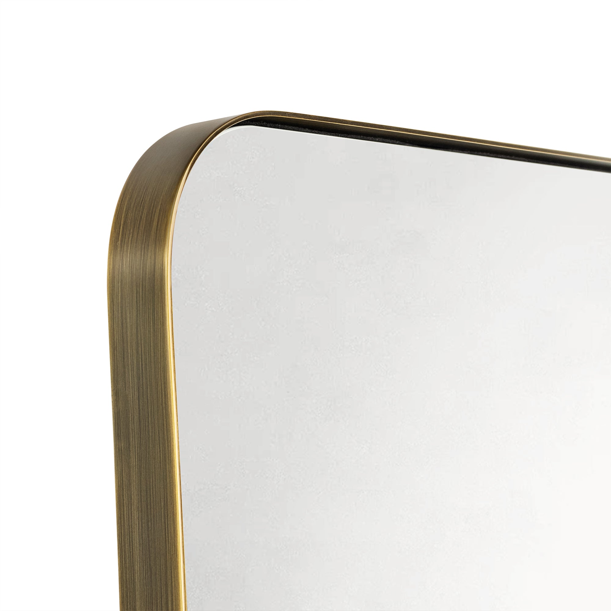 Kengston Rectangular Stainless Steel Metal Framed Wall Mounted Bathroom Vanity Mirror