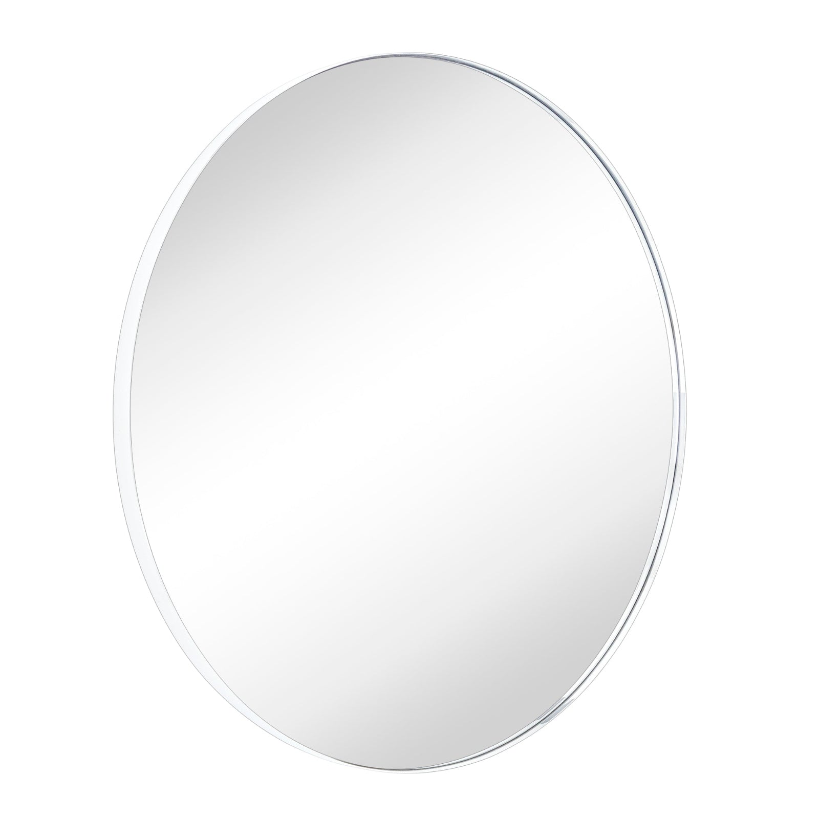 Circular Round Stainless Steel Framed Wall Mounted Bathroom Vanity Mirror
